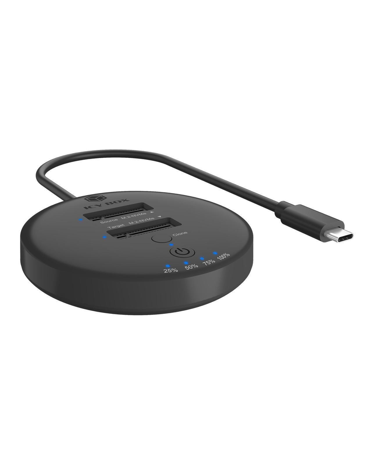 Raid Sonic Raidsonic Icy Box Ib-1612Mcl-C31 Klonstation Für 2X M.2 Nvme Ssd/Hdd Größe 10 Schwarz