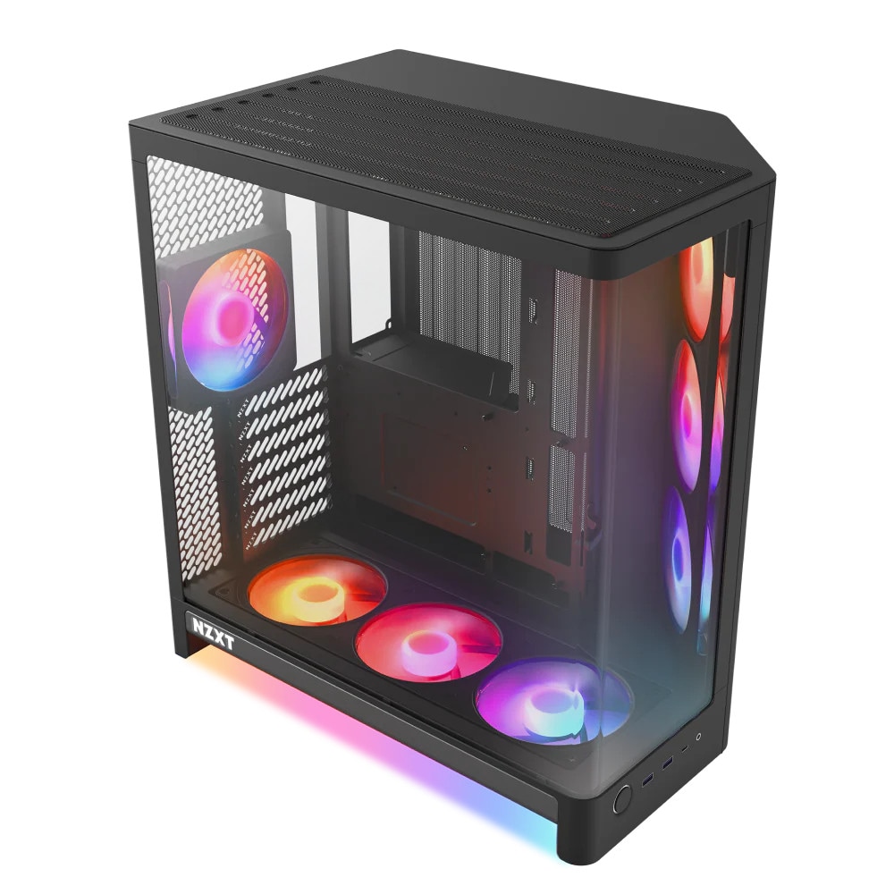 Nzxt H6 Rgb+ 2026 Mid-Tower Airflow Gaming Gehäuse Glasfenster Größe 10 Schwarz