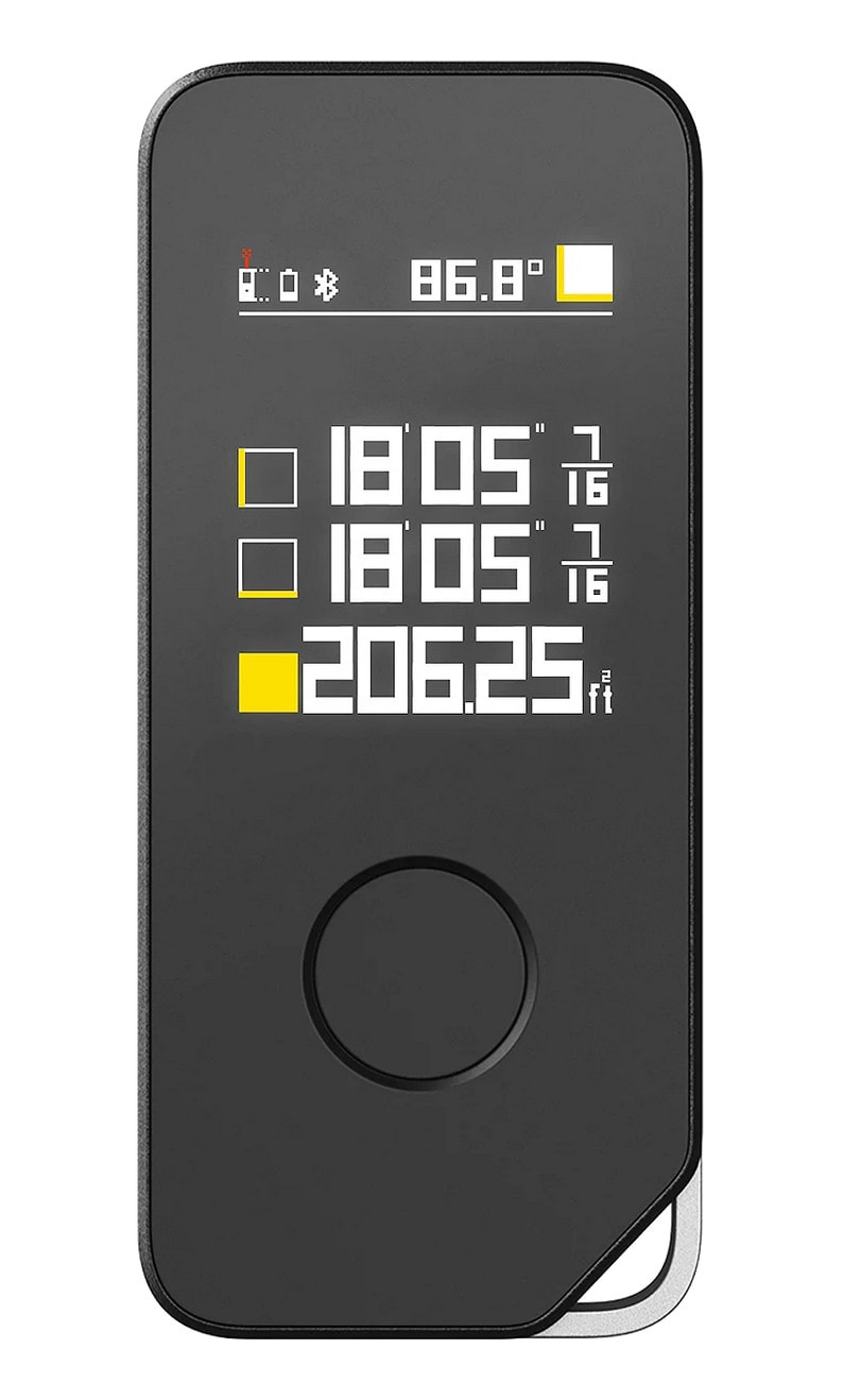 HOTO H-D50 Laser Measure Pro 50 m – Präziser Laser-Distanzmesser mit Bluetooth-App, OLED-Display und USB-C-Akku
