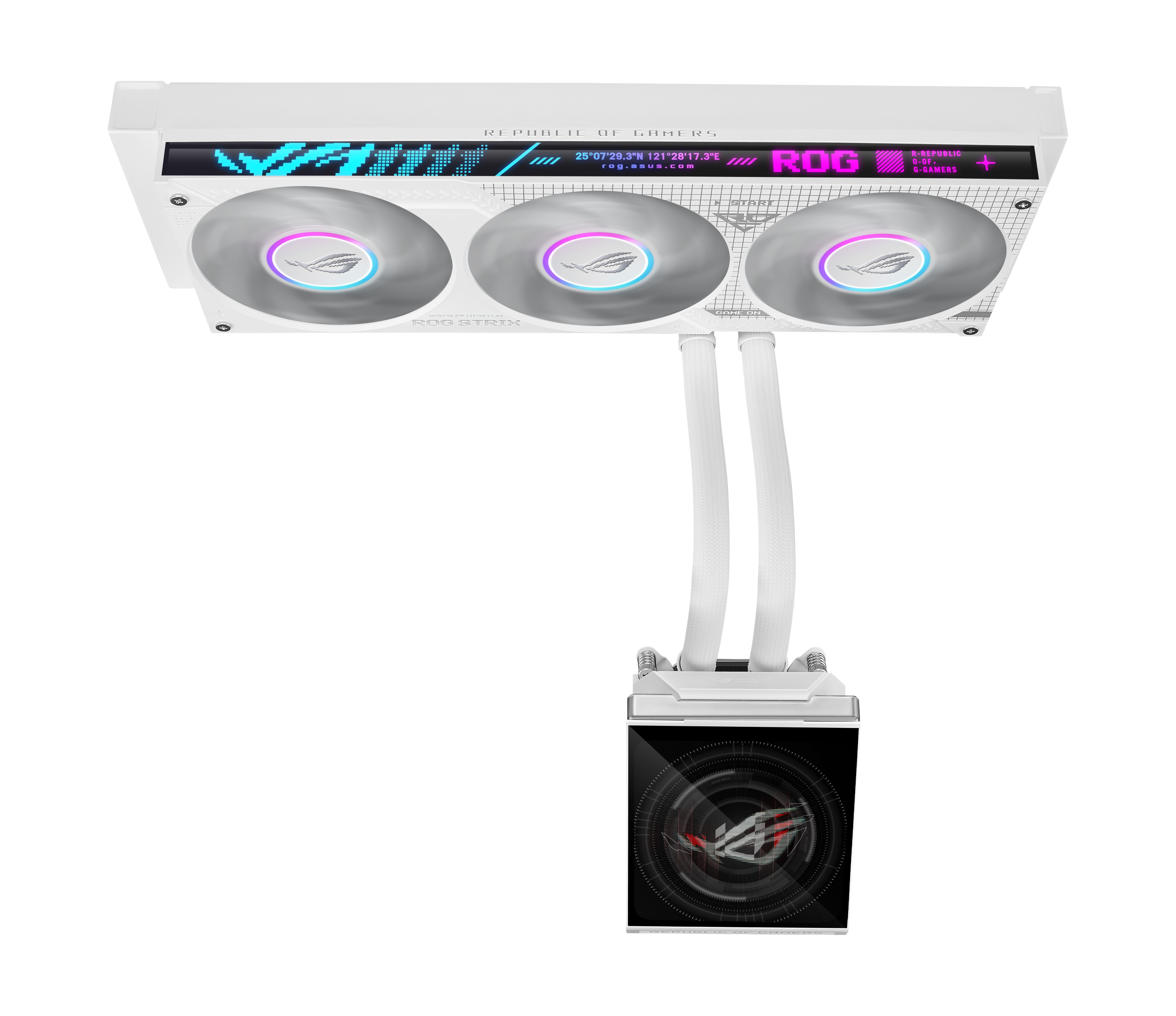 Asus Rog Strix Slc Iv 360 Argb Lcd White All-In-One Flüssig-Cpu-Wasserkühlung Größe 7