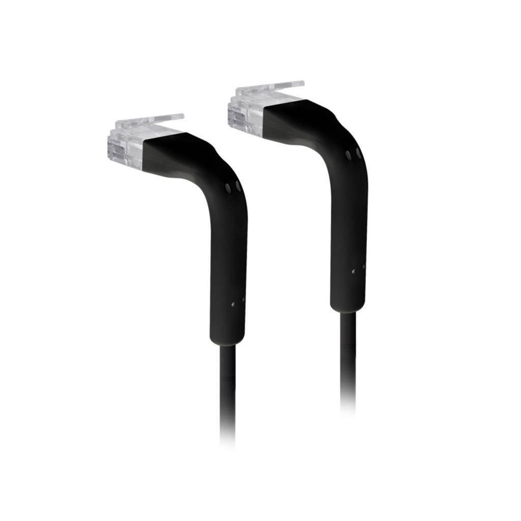 Ubiquiti UniFi RJ45 Patchkabel 0,3 m Schwarz – Cat6 Ethernet Netzwerkkabel mit schlankem Steckerdesign (U-Cable-Patch-0.3M-RJ45-BK)