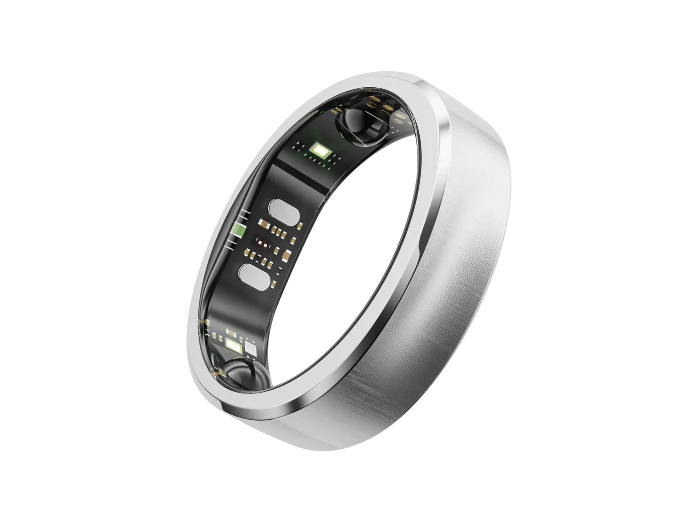 RingConn Smart Ring Gen3 für Frauen und Männer - gebürstetes Silber Größe 6