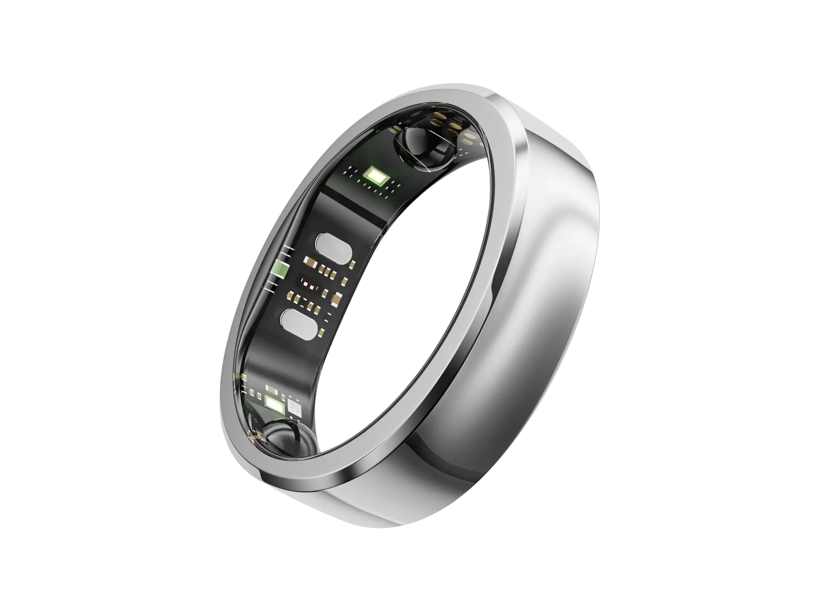 RingConn Smart Ring Gen3 für Frauen und Männer - poliertes Silber Größe 15
