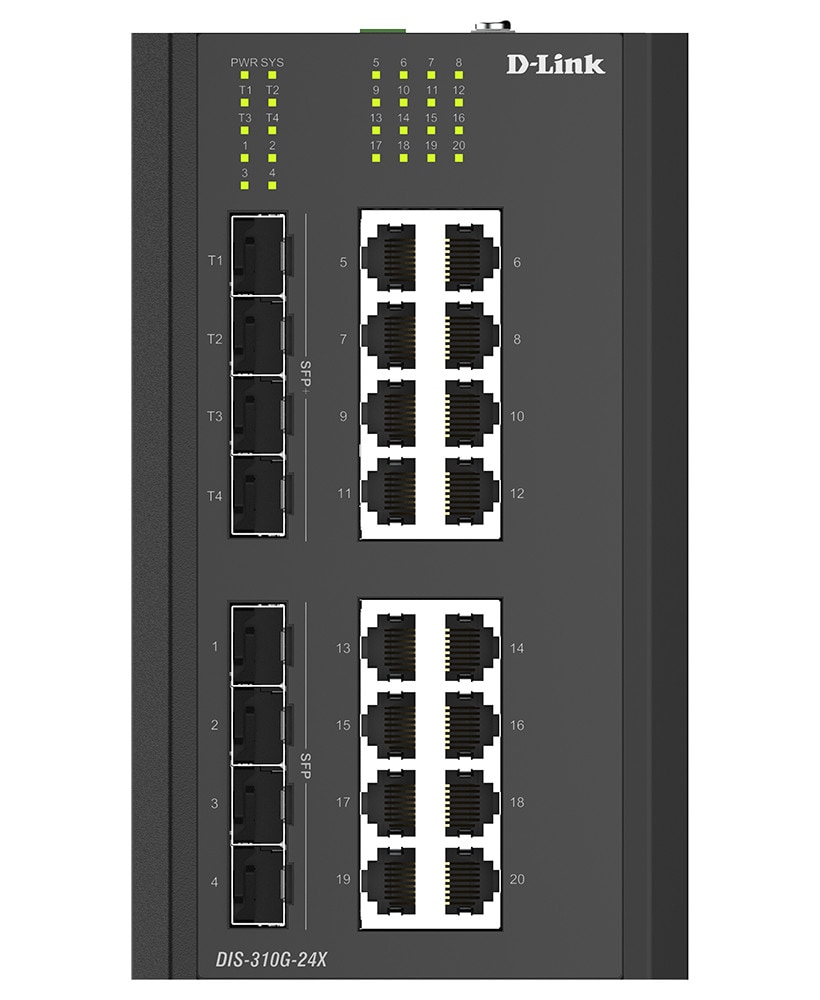 D-Link DIS-310G-24X 24-Port Industrial Smart Managed Switch
