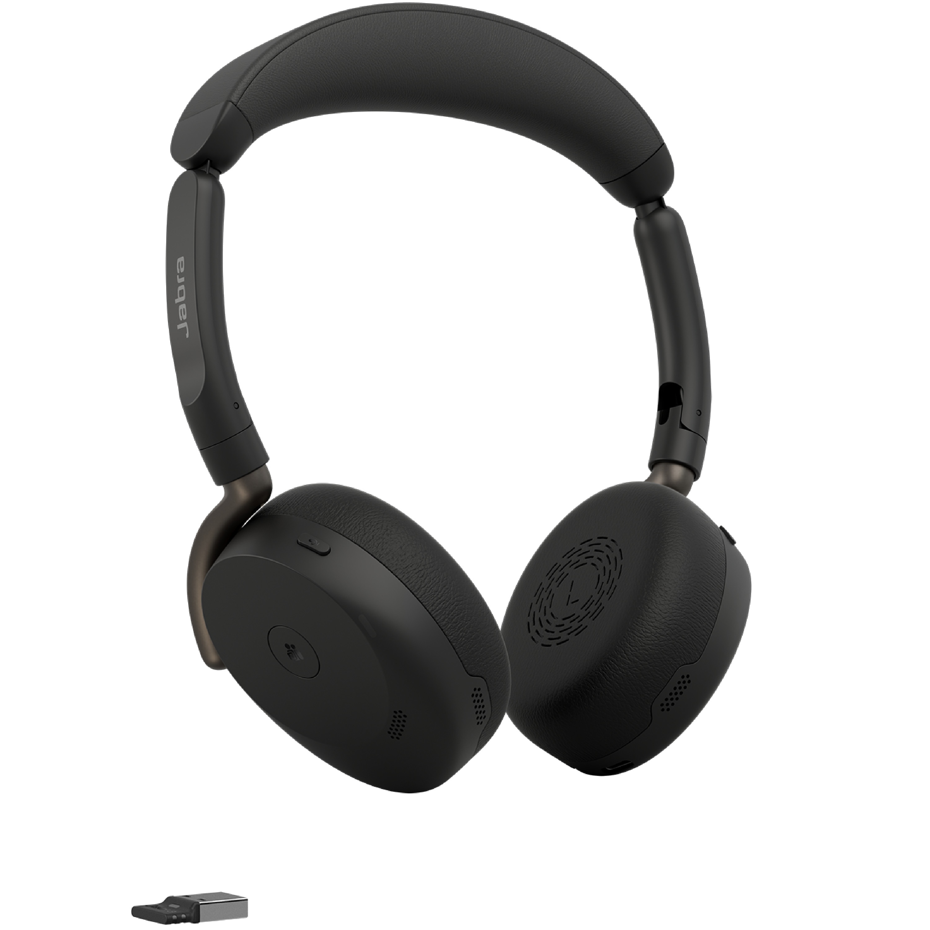 Jabra Evolve3 65 Flex MS + Ladestation (Kabellos, USB-A, Microsoft Teams), Office Headset, Schwarz - Bild 2