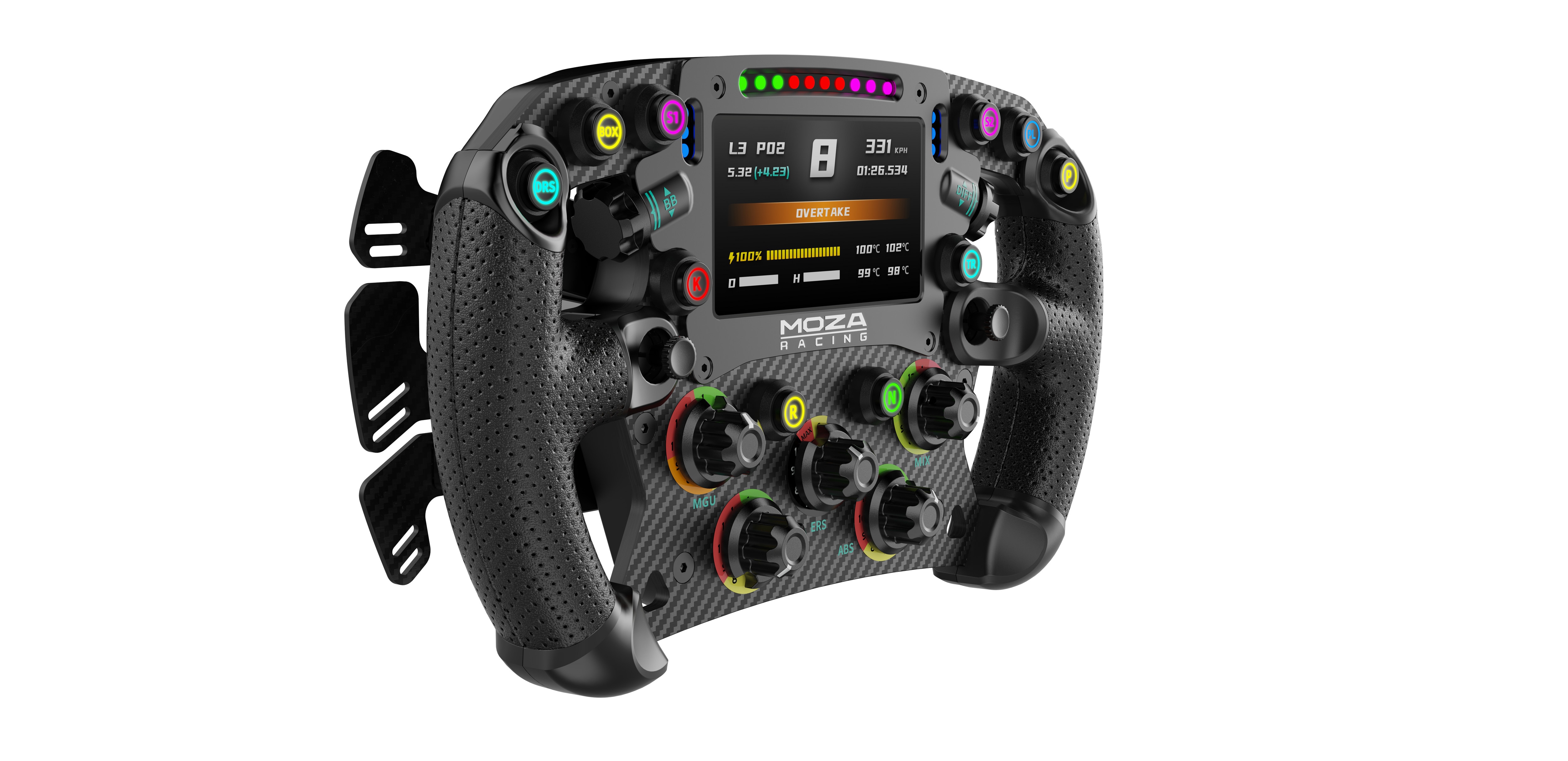 Moza Racing Rennlenkrad - Fsr2 Formel - Drehung 900 - Hohe Präzision - Kompatibel Mit Pc 6973137270599 - Image 6