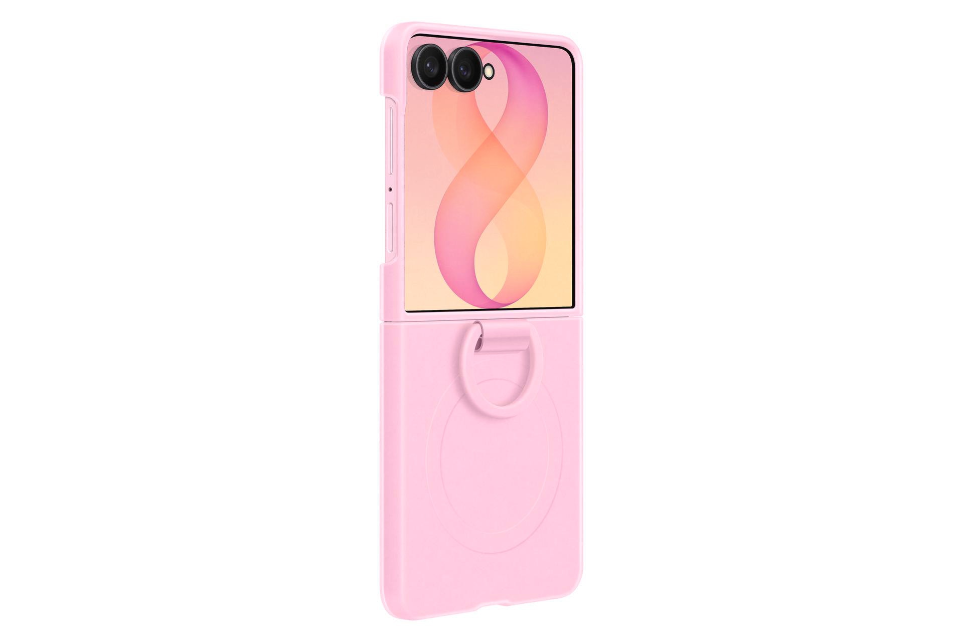 Samsung Silicone Ring Magnet Case (Samsung Galaxy Z Flip8), Smartphone Hülle, Pink - Bild 6