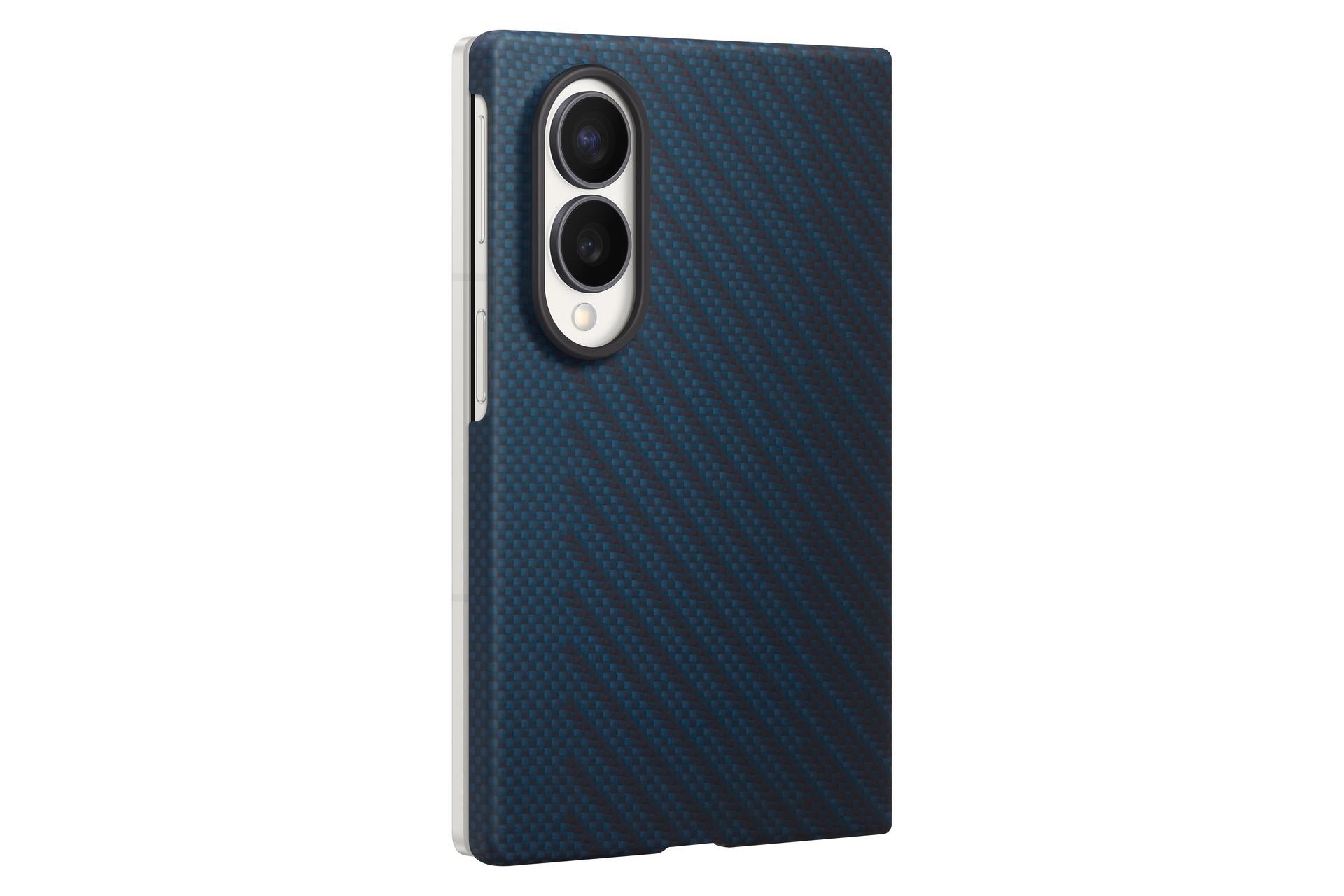 Samsung Carbon Magnet Case (Samsung Galaxy Z Fold8), Smartphone Hülle, Blau - Image 7