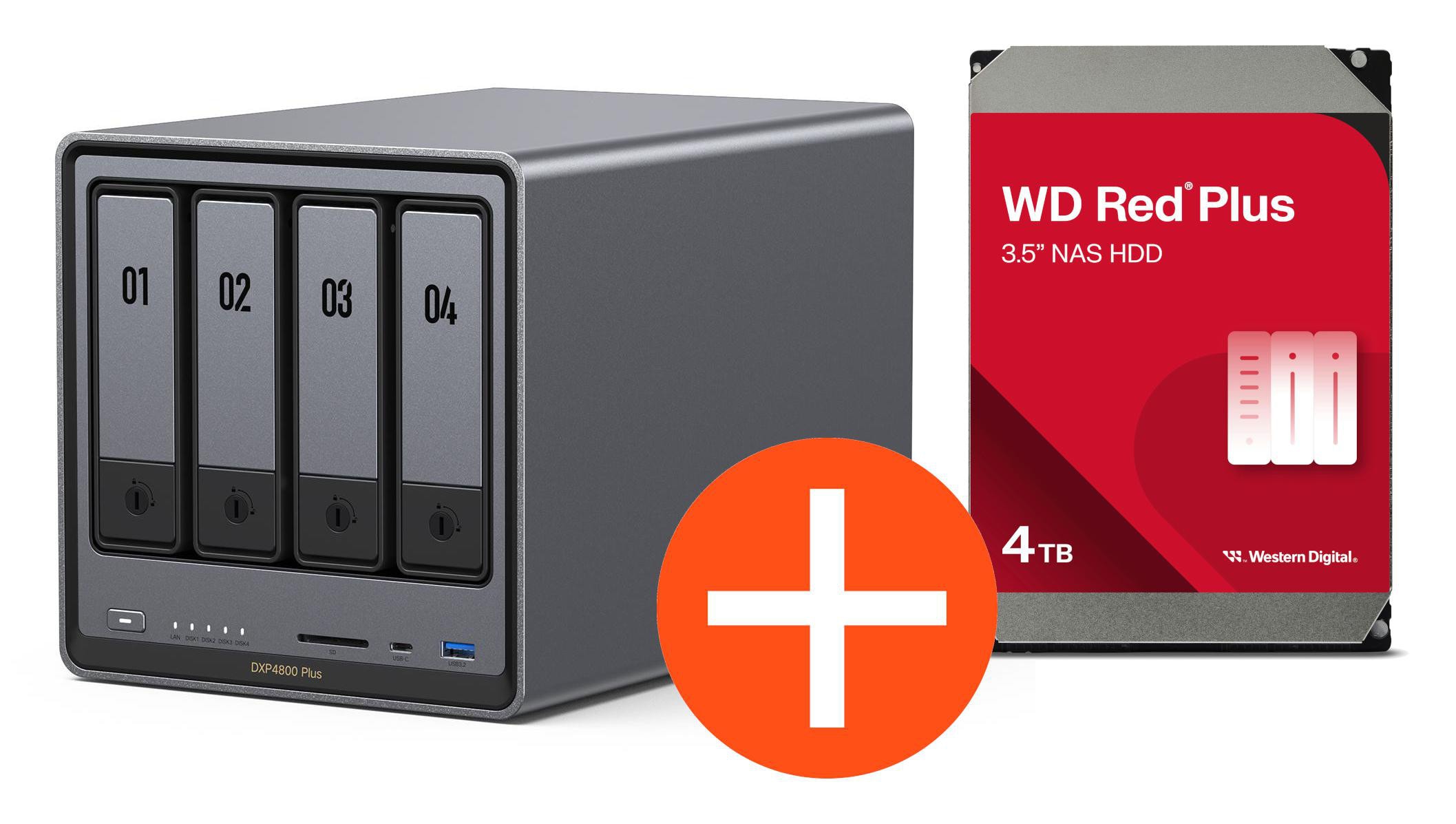Ugreen Nasync Dxp4800 Plus Nas System 4-Bay 16Tb Inkl. 4X Wd Wd40efpx Nas Hdd - Tb Größe 4 - Image 14