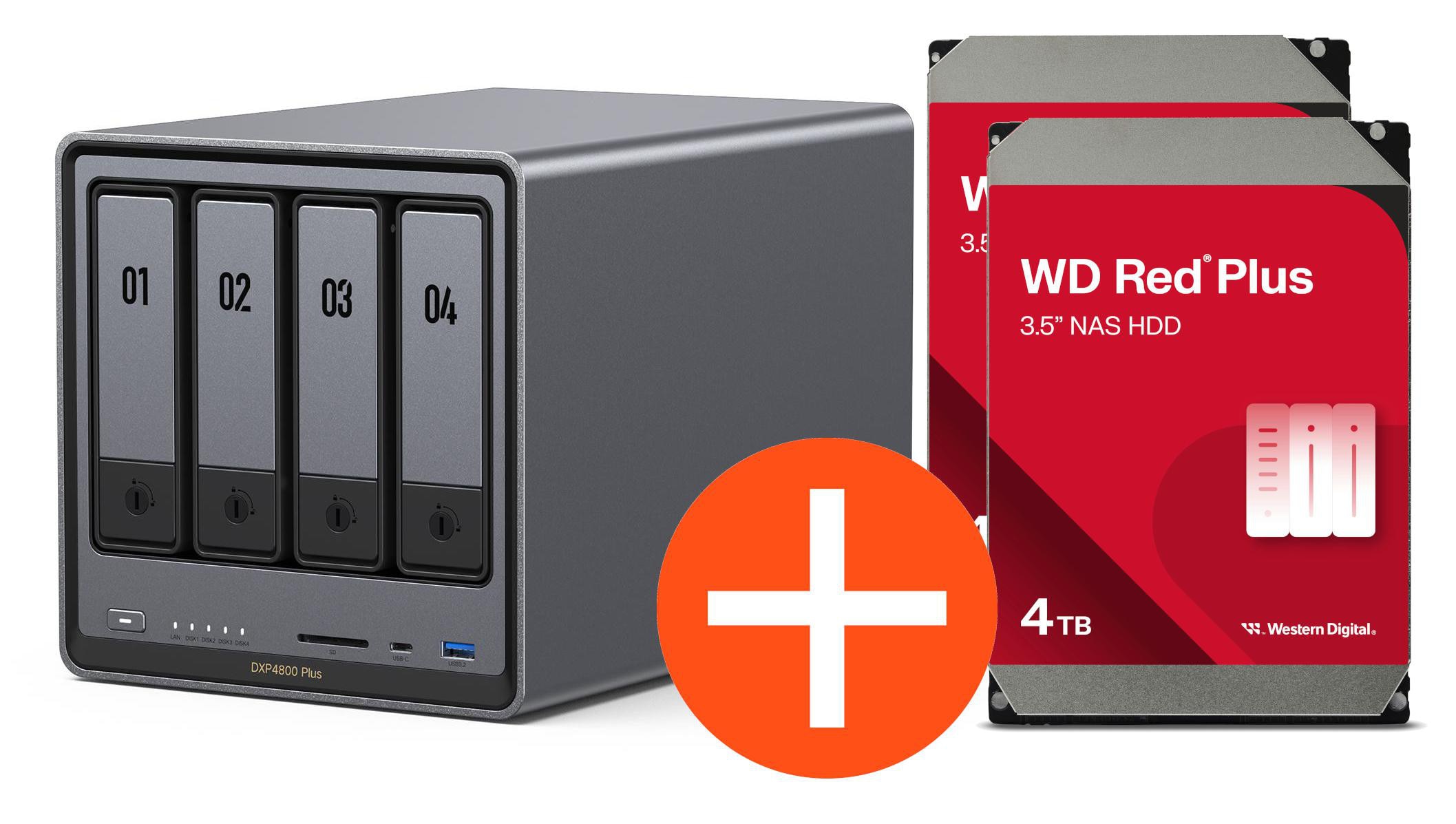 Ugreen Nasync Dxp4800 Plus Nas System 4-Bay 16Tb Inkl. 4X Wd Wd40efpx Nas Hdd - Tb Größe 4 - Image 22