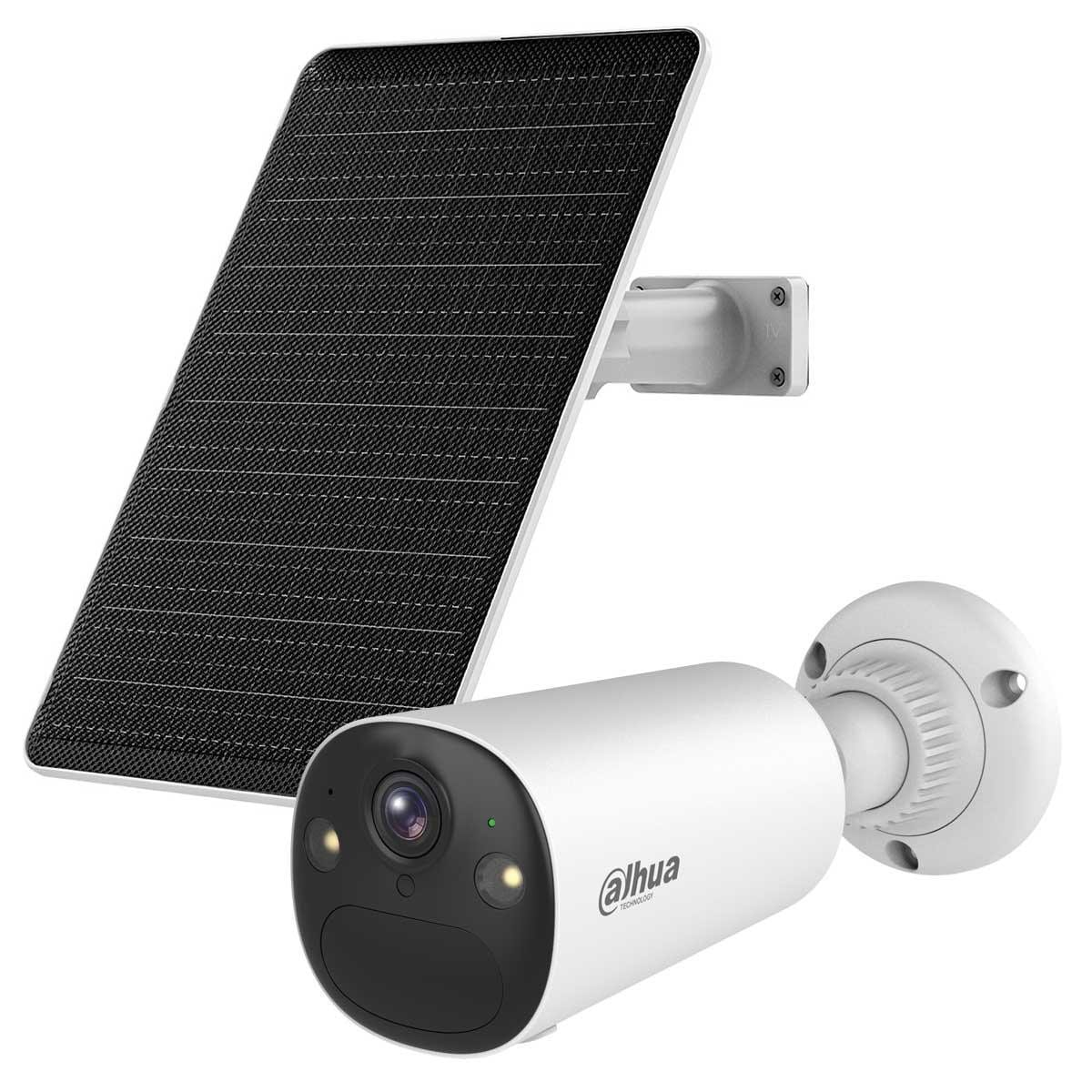 Dahua Apollo Bullet C1 Bullet Camera (Weiß) Und Solarpanel 4G Schwarz
