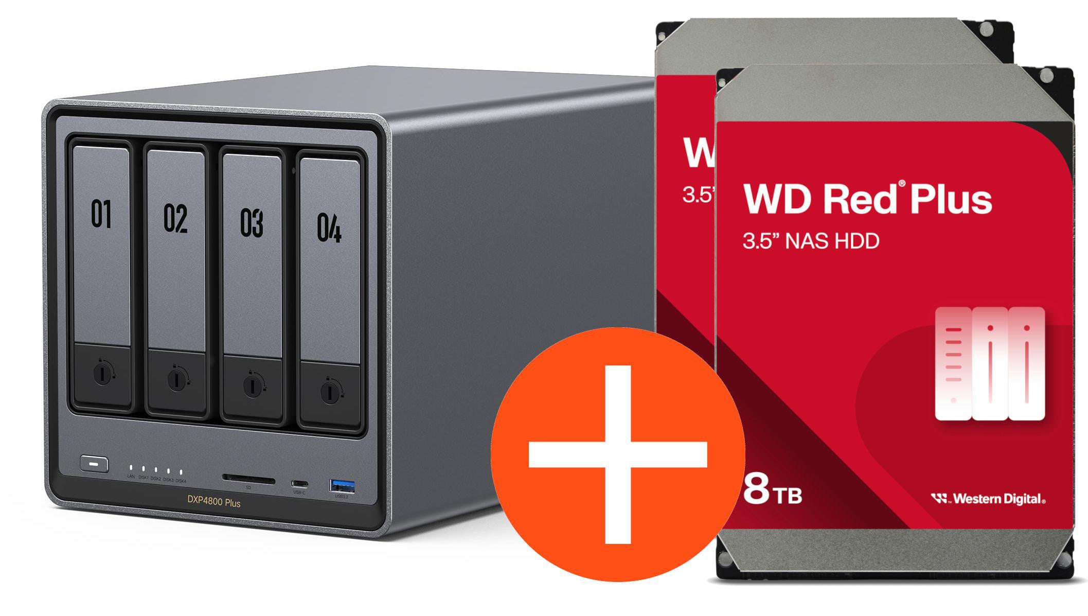 Ugreen Nasync Dxp4800 Plus Nas System 4-Bay 16Tb Inkl. 4X Wd Wd40efpx Nas Hdd - Tb Größe 4 - Image 26