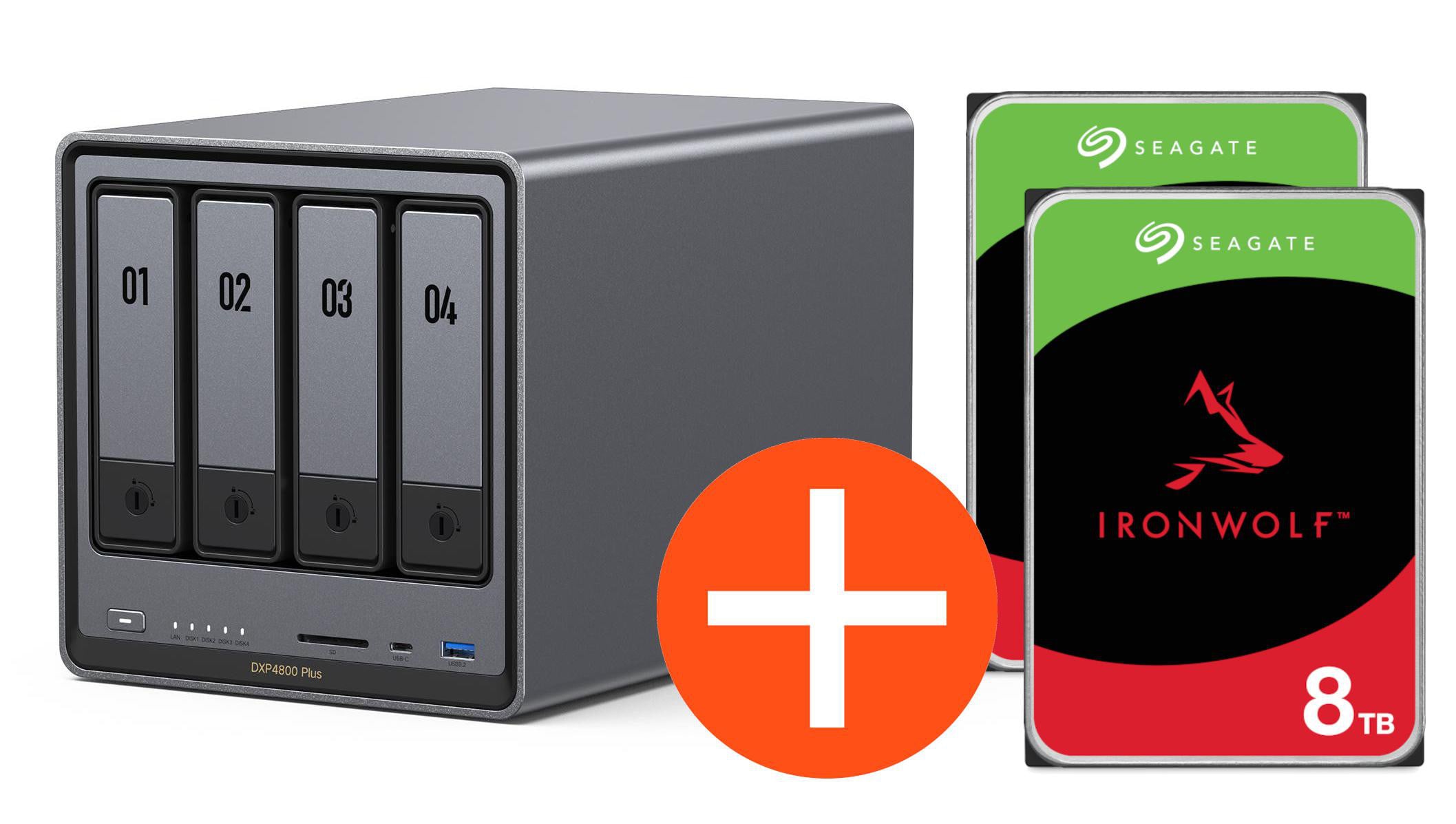 Ugreen Nasync Dxp4800 Plus Nas System 4-Bay 16Tb Inkl. 4X Wd Wd40efpx Nas Hdd - Tb Größe 4 - Image 24