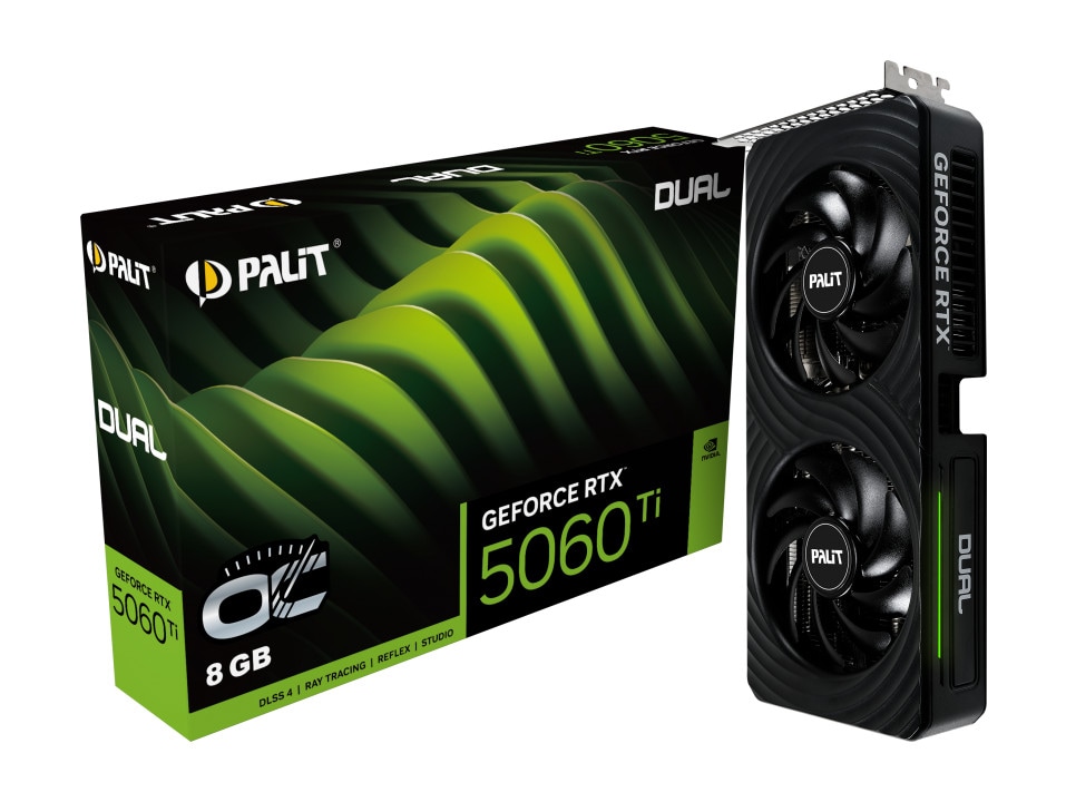 PALIT GeForce RTX 5060 Ti Dual OC 8GB Grafikkarte HDMI/DP