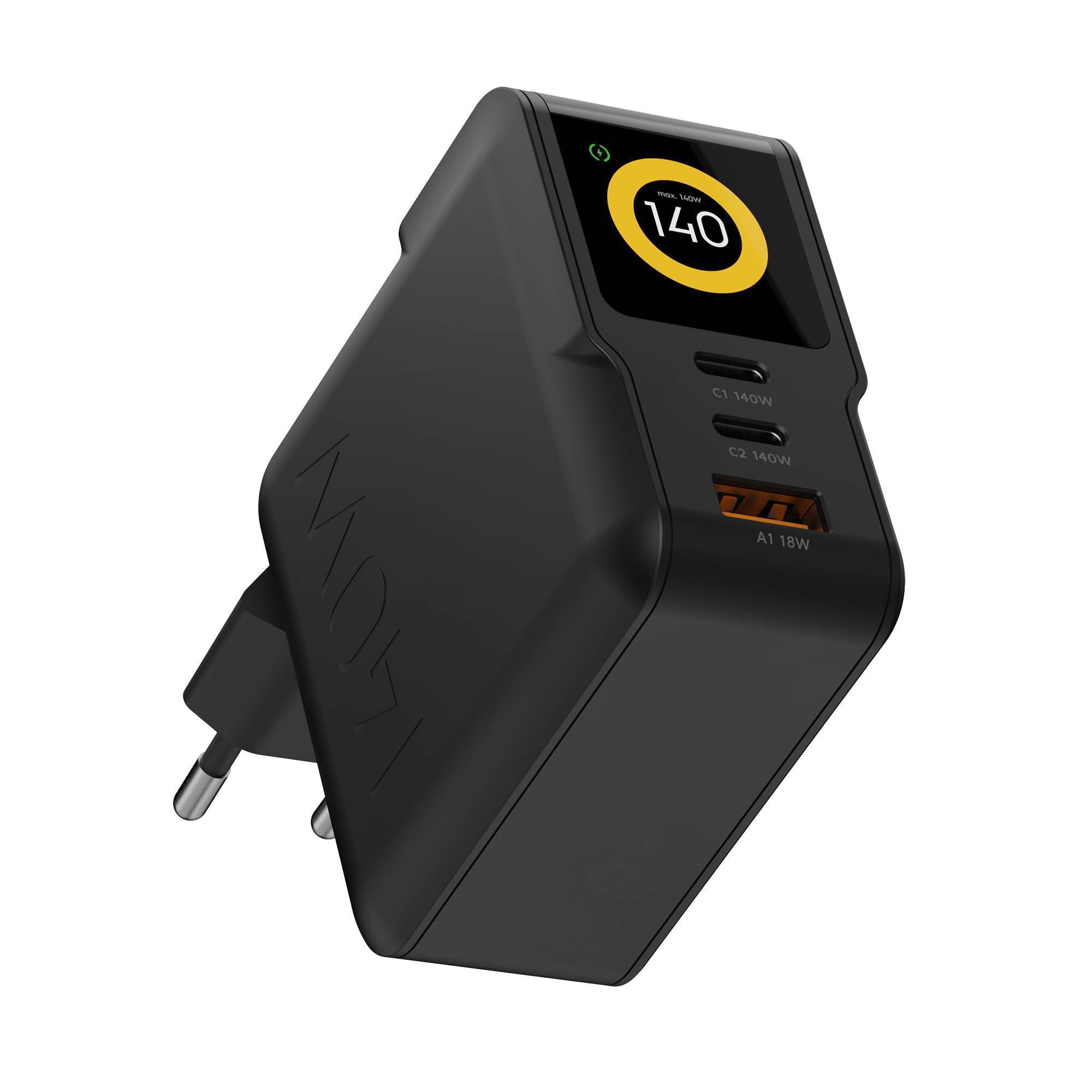 Xtorm Nextgen Gan3 Ultra Wand-Ladegerät 140W Pd 2X Usb-C 1X Usb-A Schwarz Xecng1401 - Bild 3