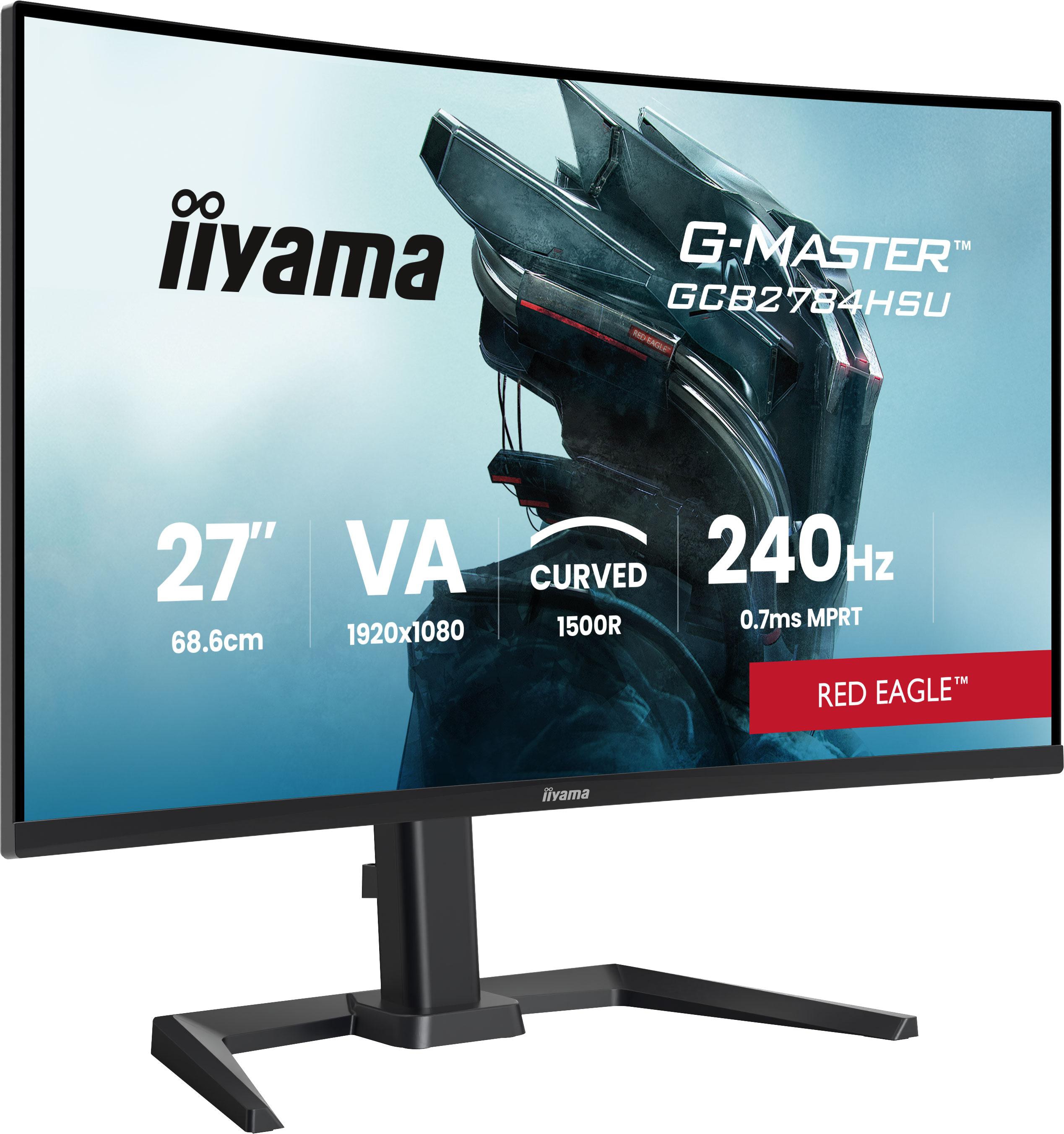 Iiyama G-Master Red Eagle 27 Zoll Full Hd Va Panel 16:9 240 Hz Curved Monitor E Gcb2784hsu-B1 - Bild 3
