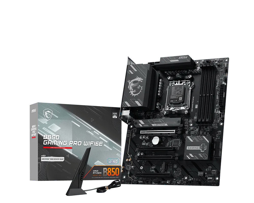 Msi B850 Gaming Pro Wifi6e Mainboard Am5 M.2/Wifi6e/Bt/Hdmi/Dp/Usb-C Größe 12
