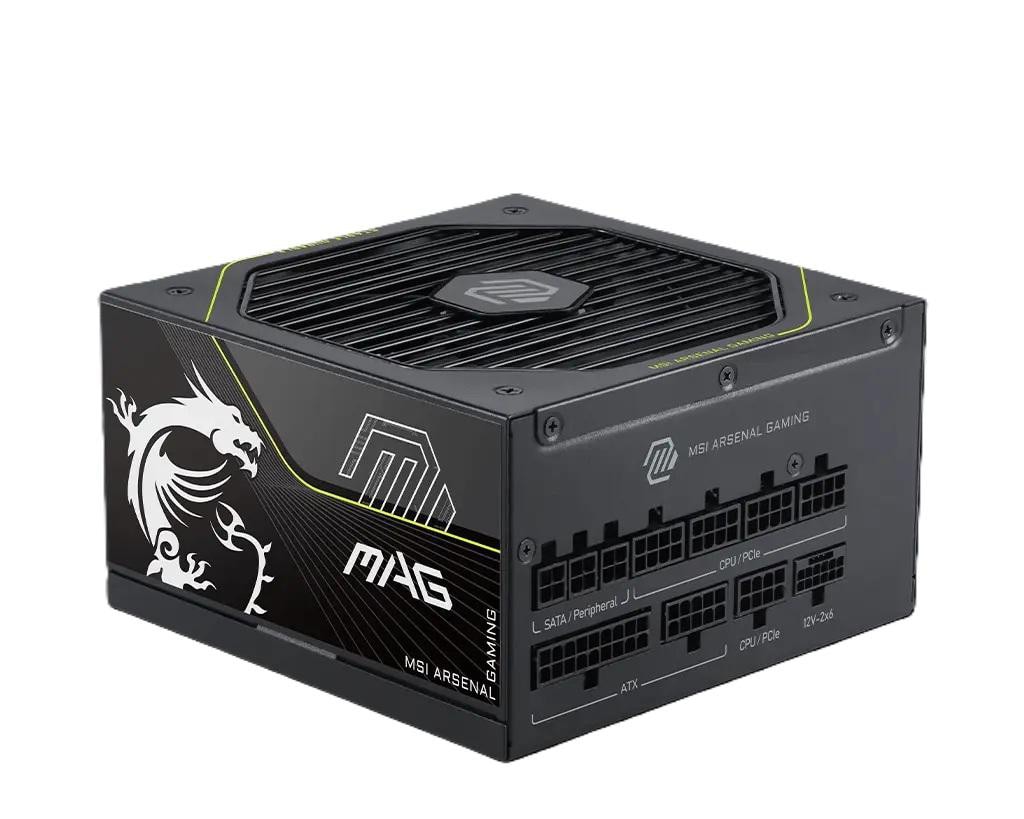 Msi Mag A1200pls Pcie5 1200 Watt Atx Pcie 5.1 80+ Platinum Netzteil 135Mm Lüfter Größe 3.1 Schwarz