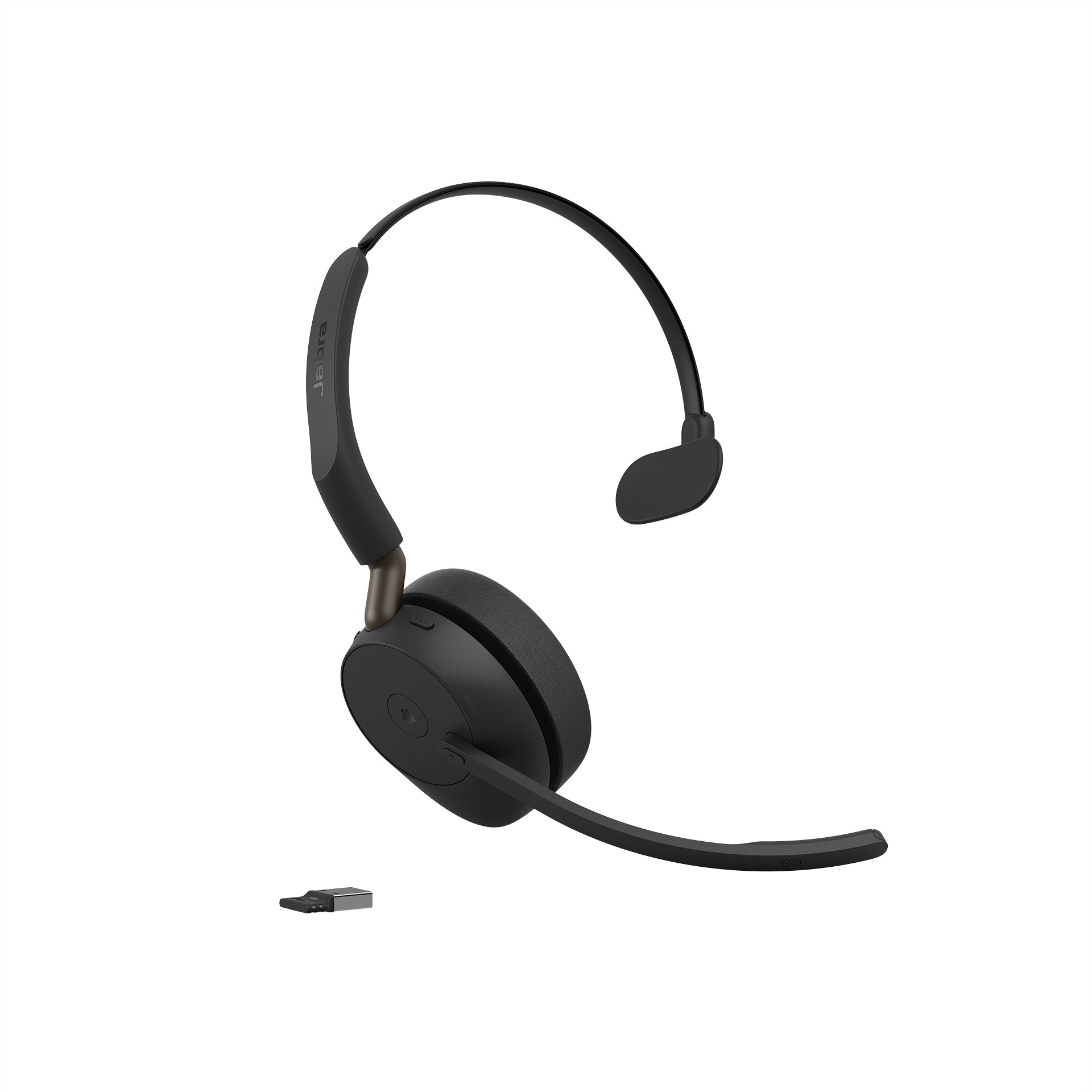Jabra Evolve3 65 Mono Ms Kabelloses Bluetooth-Headset, Usb-A Dongle, Anc, Microsoft Teams Zertifiziert Größe 31 Schwarz - Bild 5