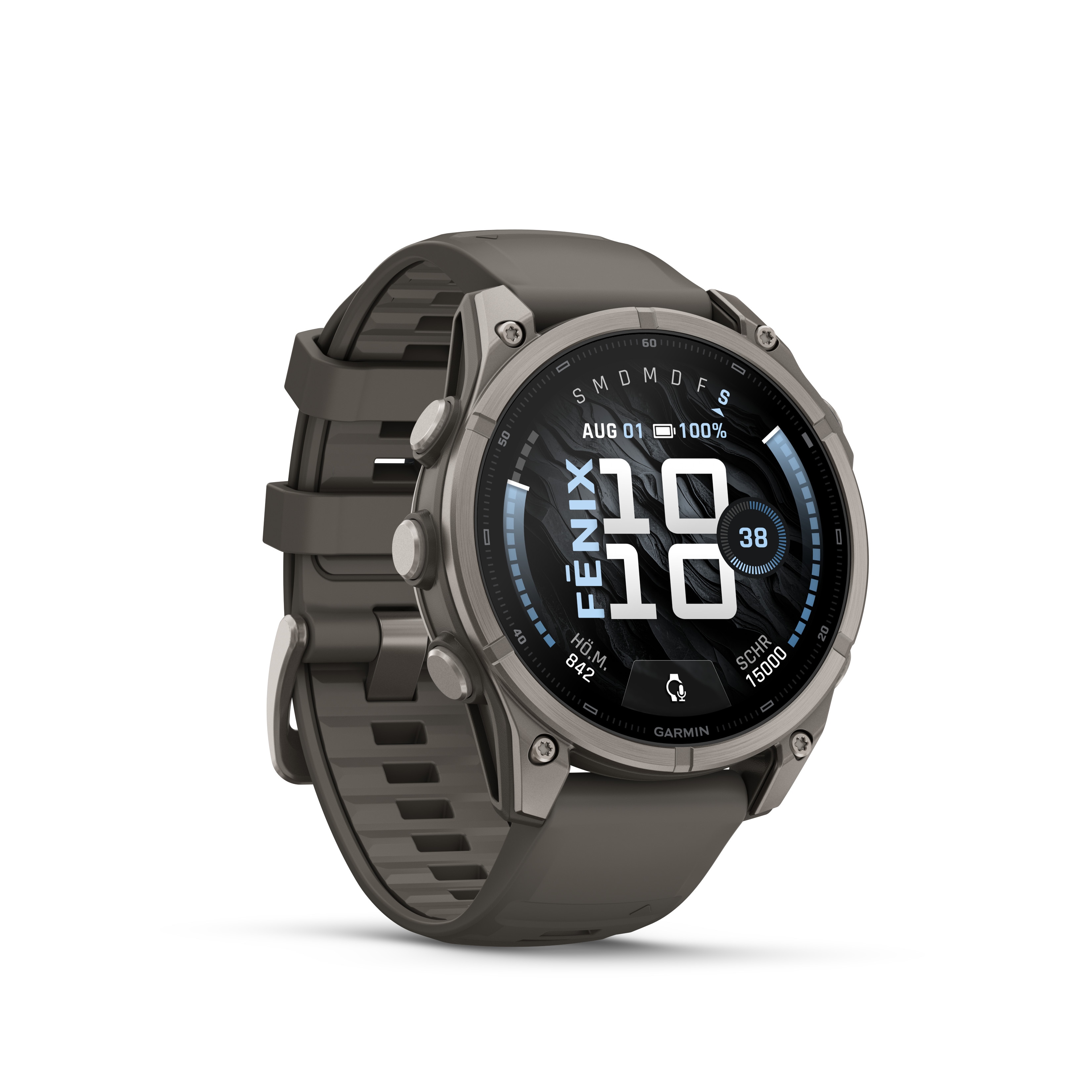 Garmin Fenix 9 - 47 Mm, Amoled Pebble Gray Quickfit®-Silikon-Armband Grau 010-04762-01 - Image 4