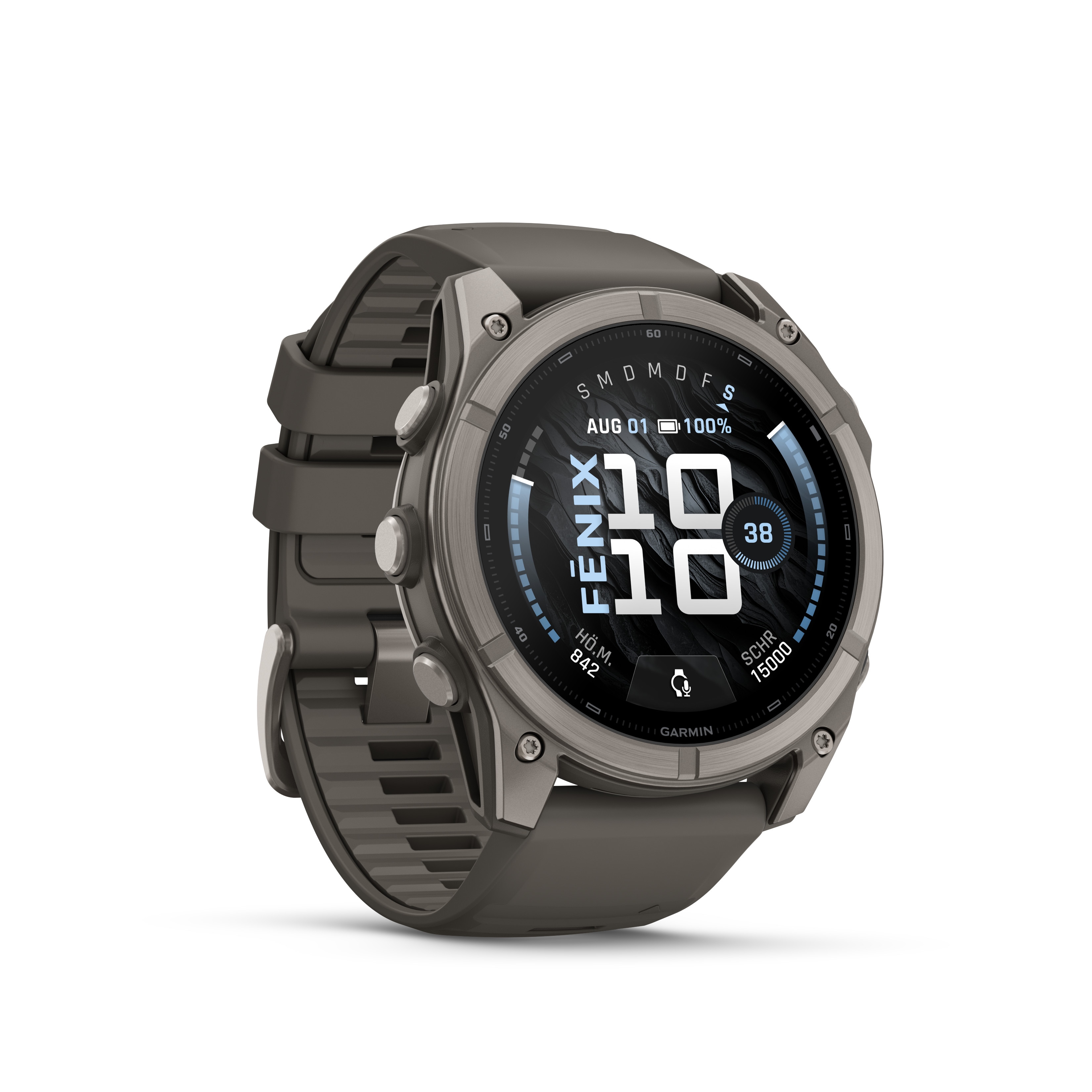 Garmin Fenix 9 - 51 mm, AMOLED Pebble Gray QuickFit®-Silikon-Armband