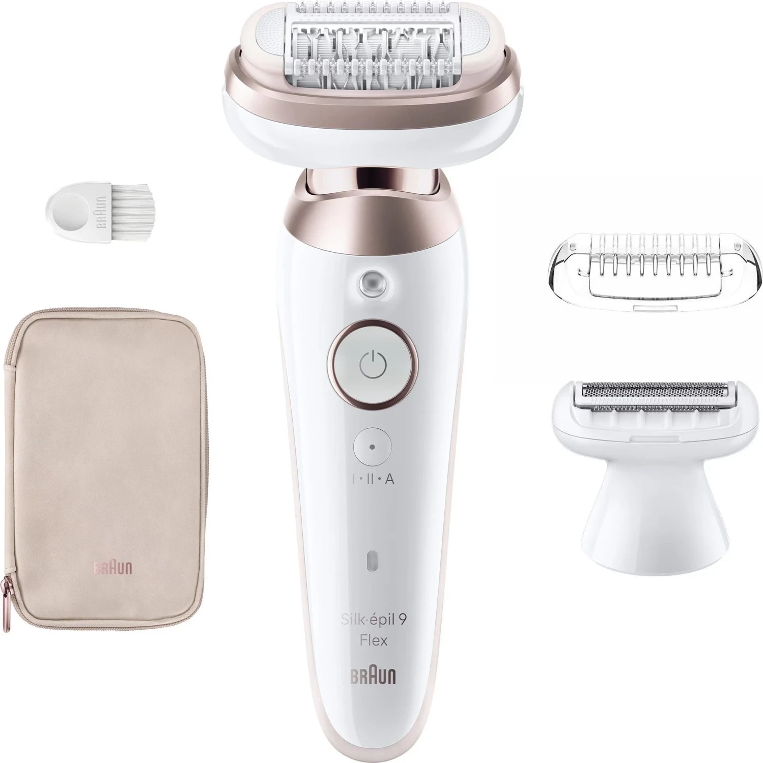 Epelierer Silk-Epil 9 Flex 9-030 3D Sensosmart Wet&Dry Weiß/ Braun/Gold 963206 - Image 5