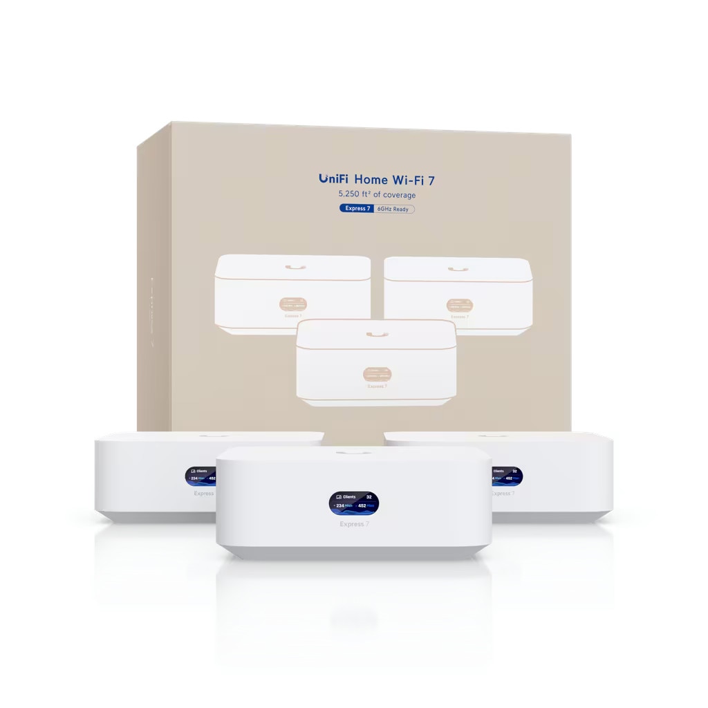 Image of Ubiquiti UniFi Express 7 Whole Home WiFi 7 Gateway 3‑pack