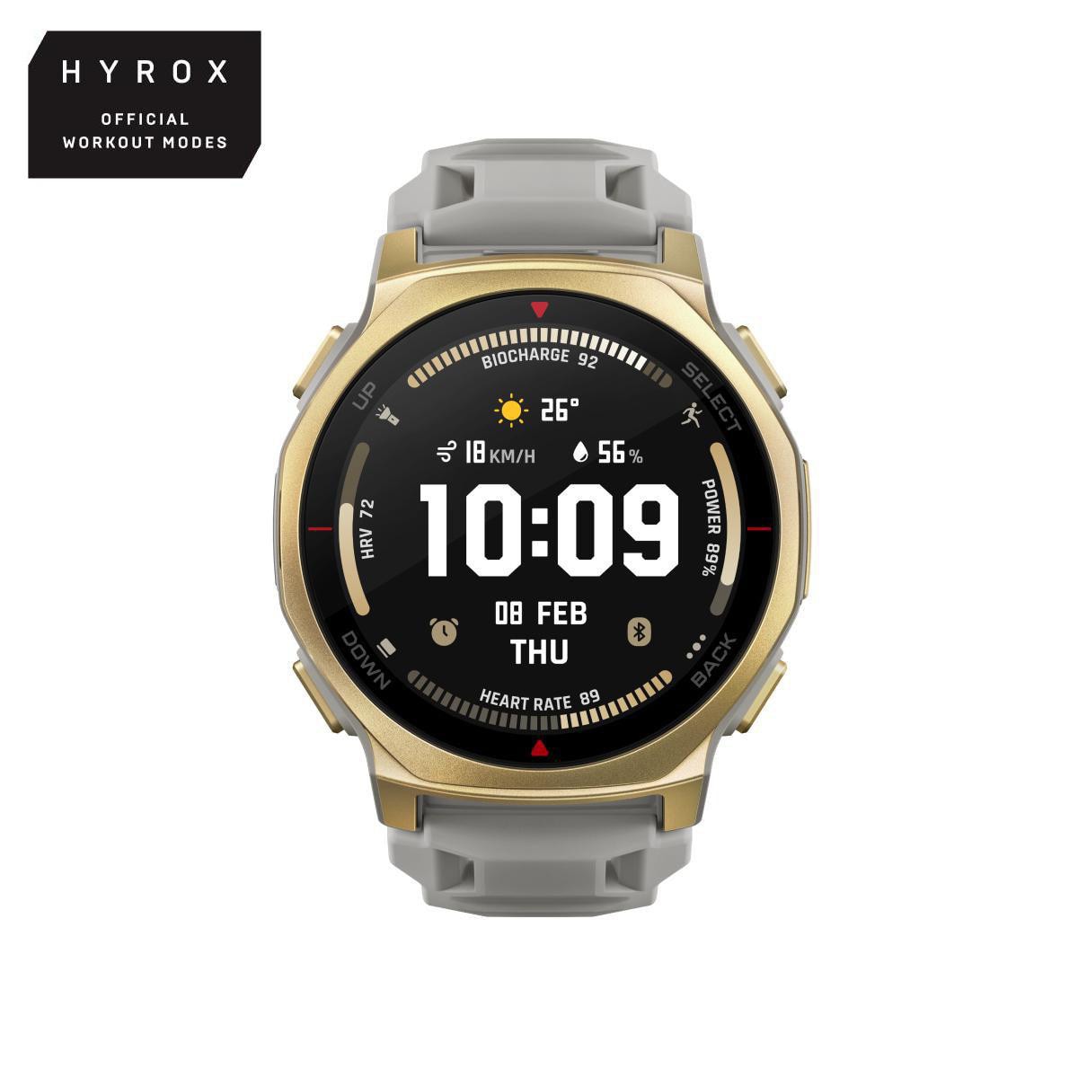 Amazfit T-Rex 3 Pro 44mm Outdoor Smartwatch GPS HYROX Arctic Gold