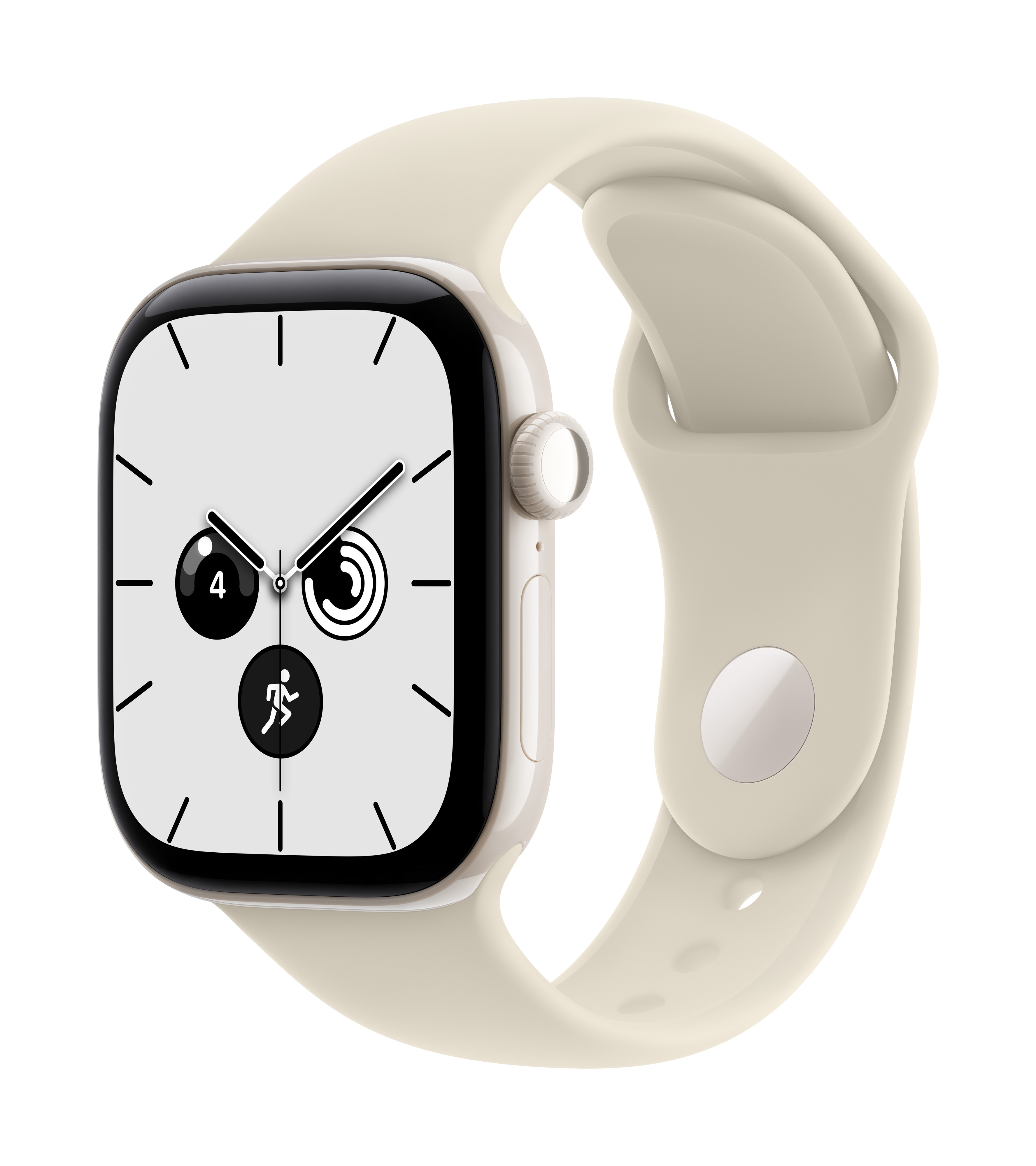 Apple Watch Series 12 GPS + Cellular 42mm Pearl White Ceramic Case with Sand Sport Band - S/M