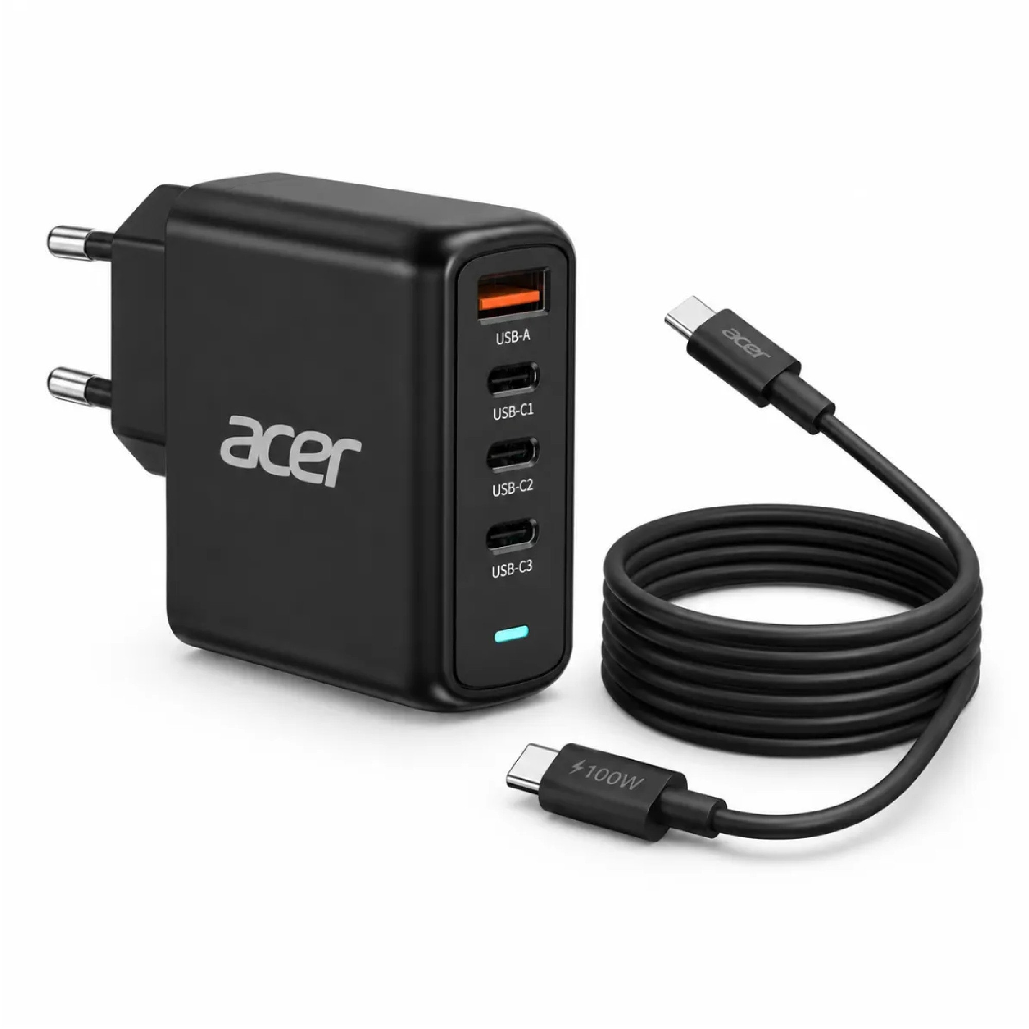 Acer 100W GaN PD Charger USB Port 3C1A EU Plug - Bild 3