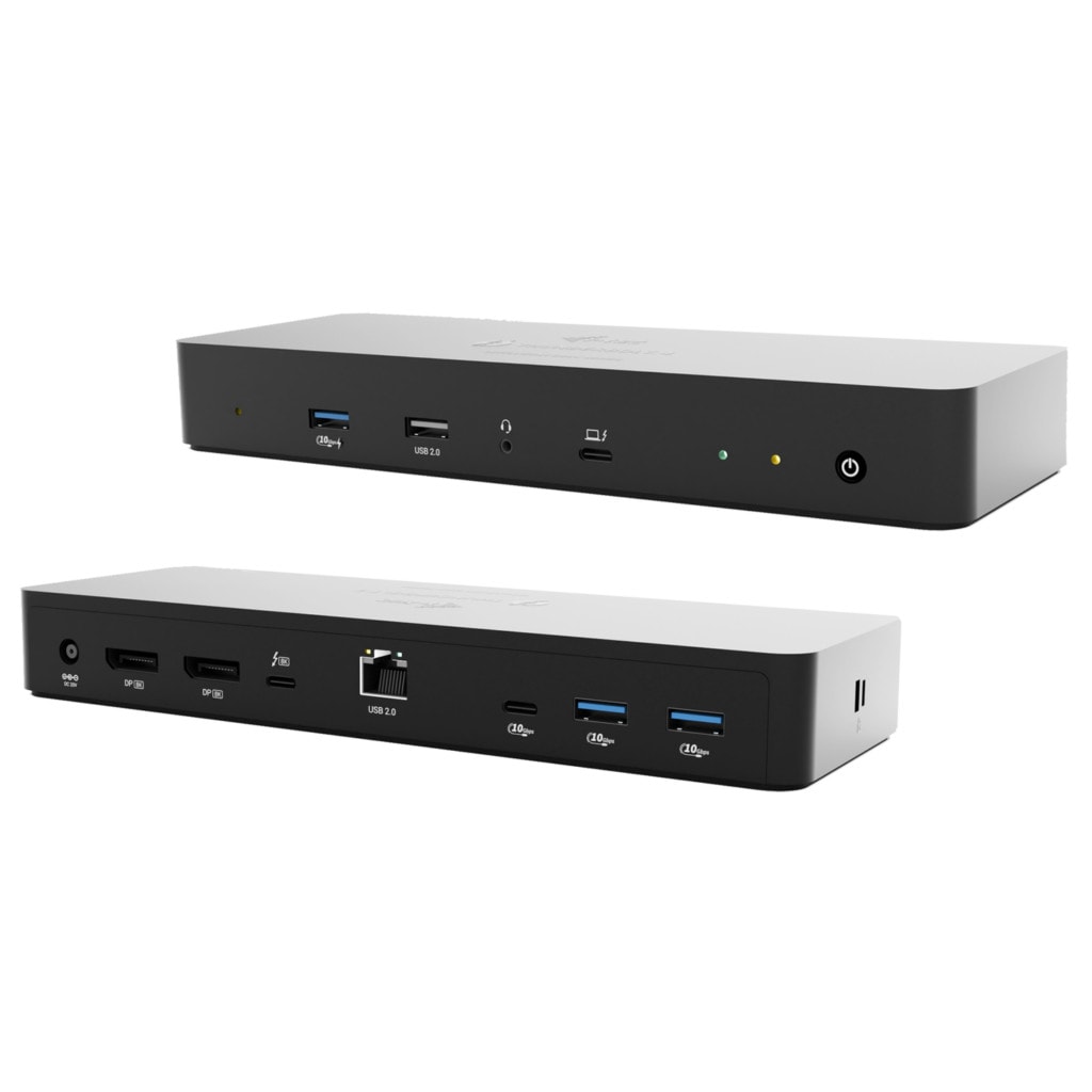 I-Tec Thunderbolt Docking Station Dual 4K | 90W Power Delivery, 8K, Usb4, Lan, Displayport, Inkl. 135W Netzteil Größe 4 Schwarz