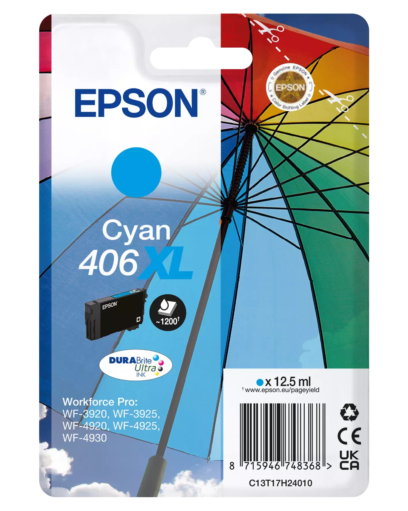 Epson 406XL - XL - cyan - original - ink cartridge - Bild 2