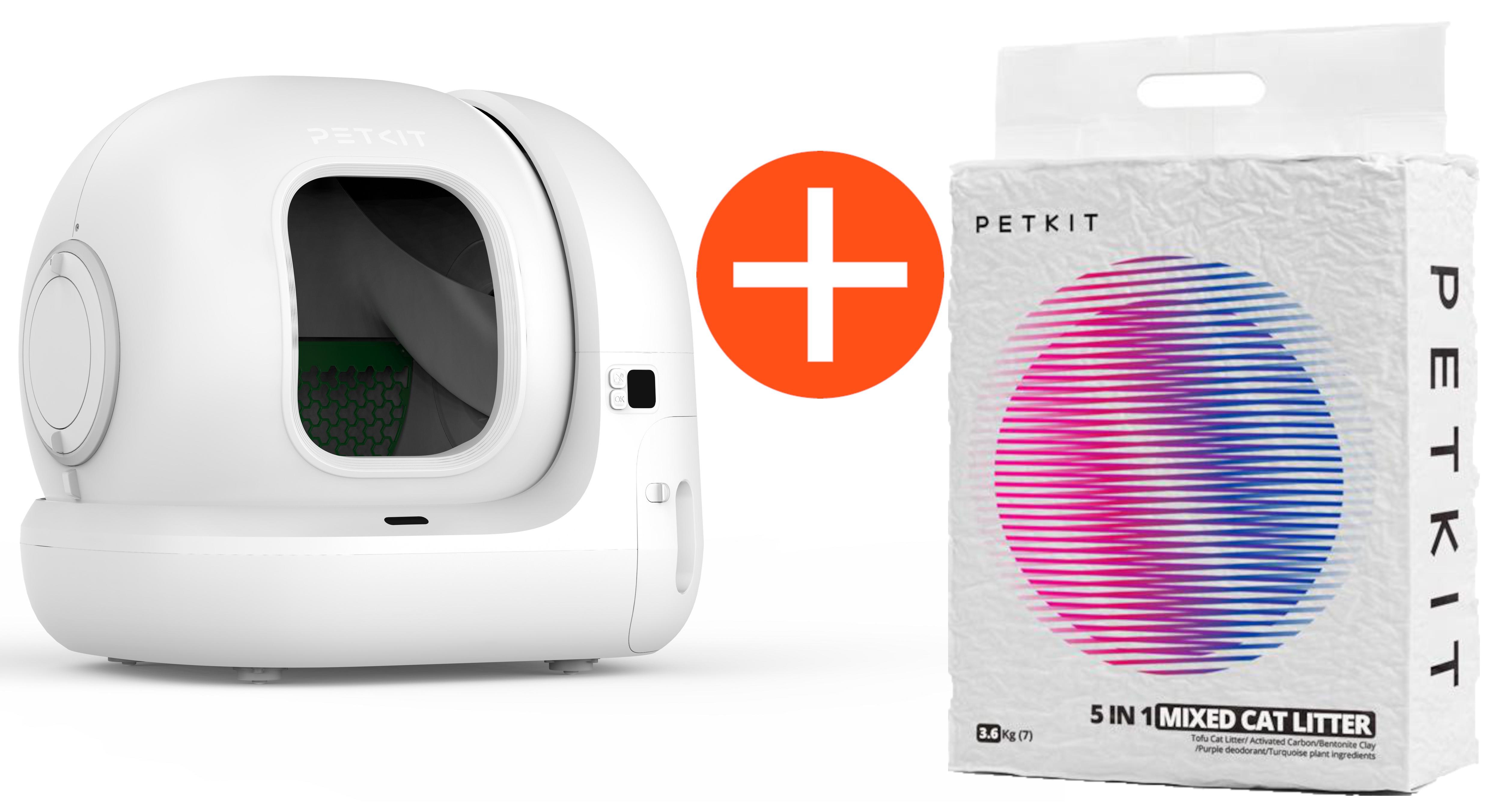 Petkit Pura Max 2 Selbstreinigende Katzentoilette + Petkit 5in1 Katzenstreu Mix
