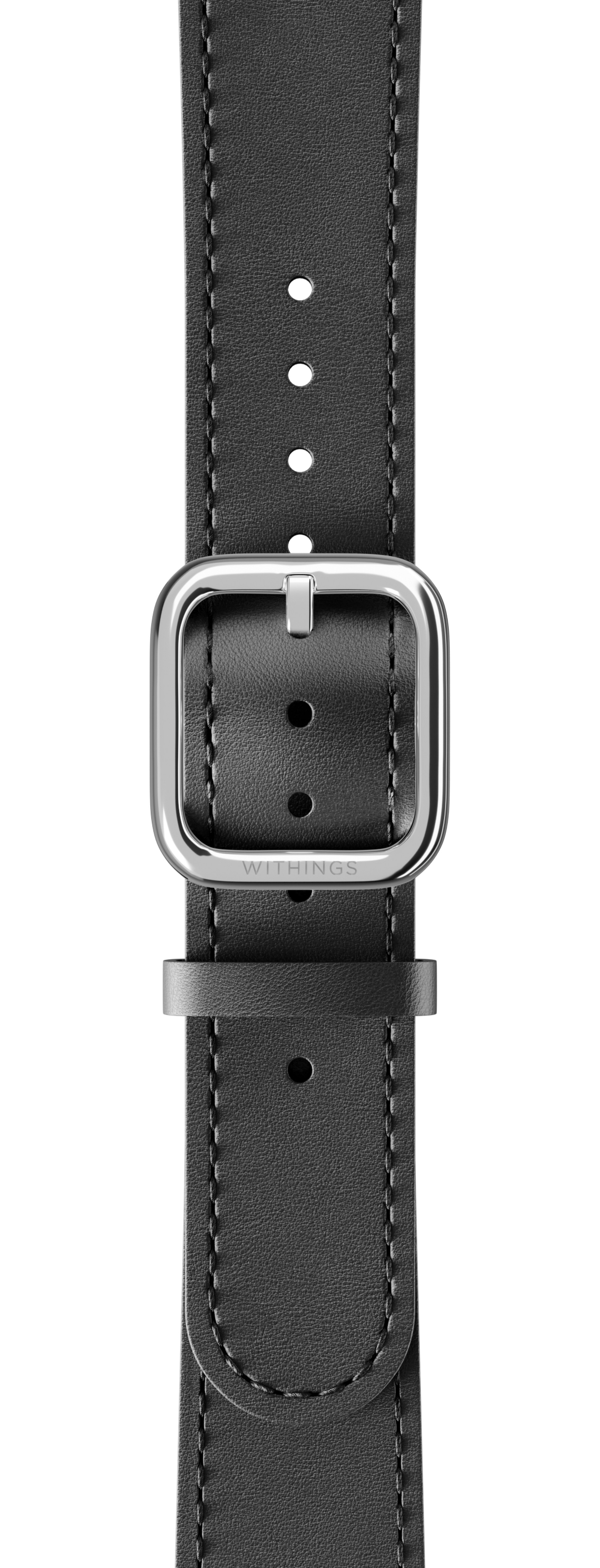 Withings Wristband Black leather 36mm - Image 3