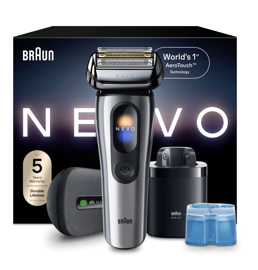 Braun Braun/Silber Nevo Elektrorasierer Mit Aerotouch-Technologie Für Eine Rasur Ohne Kompromisse. Smart Display. Mit 7-In-1 Care System, Lade-Reiseetui, Nevo17000c, - Image 5