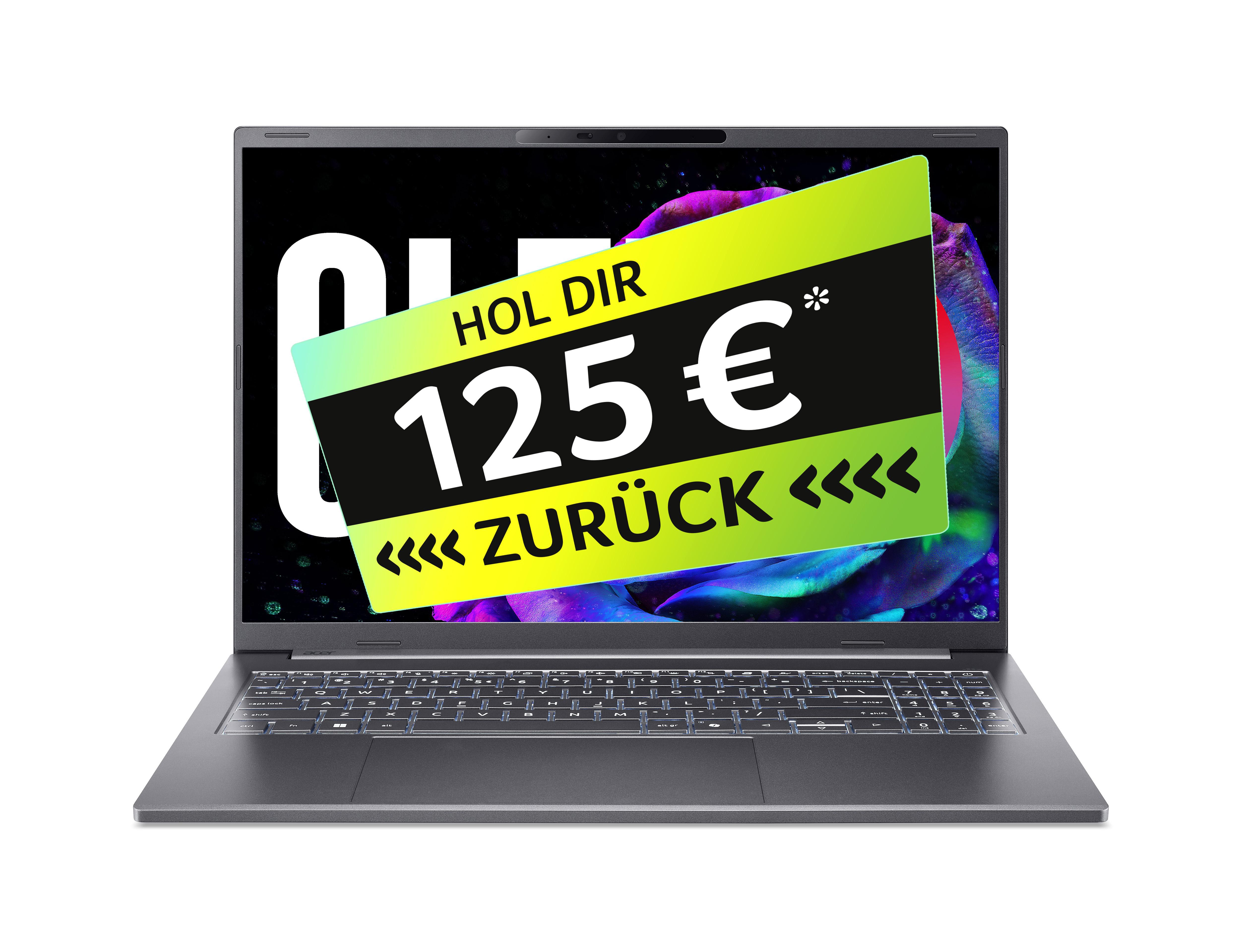 Acer Aspire Ai Oled A16-I71m-96Q0 16" Wuxga Oled Core Ultra 9 386H 16Gb/512Gb Win11 Größe 16 Grau - Image 3