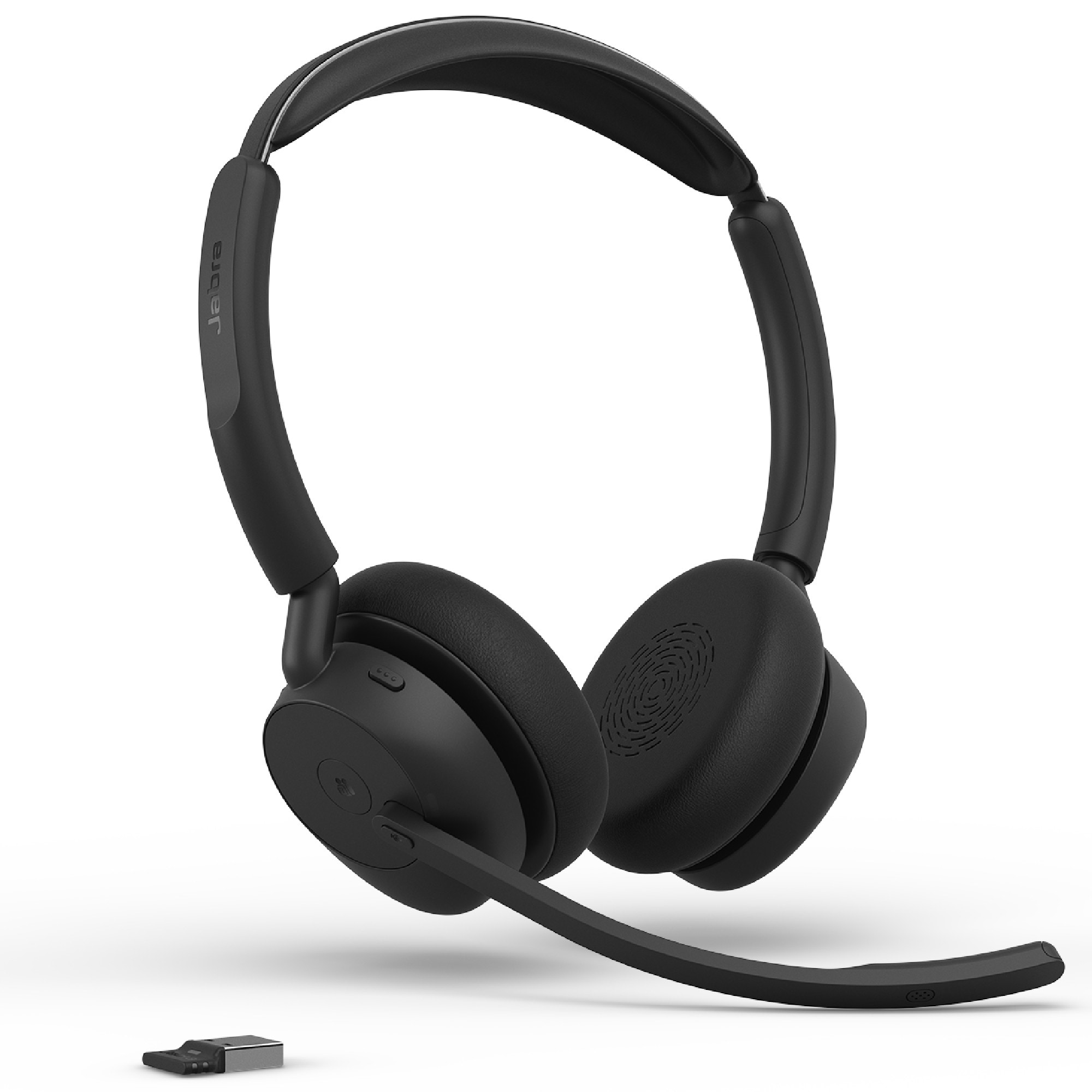 Jabra Evolve3 45 MS Stereo (Kabellos, USB-A, Microsoft Teams), Office Headset, Schwarz - Bild 3