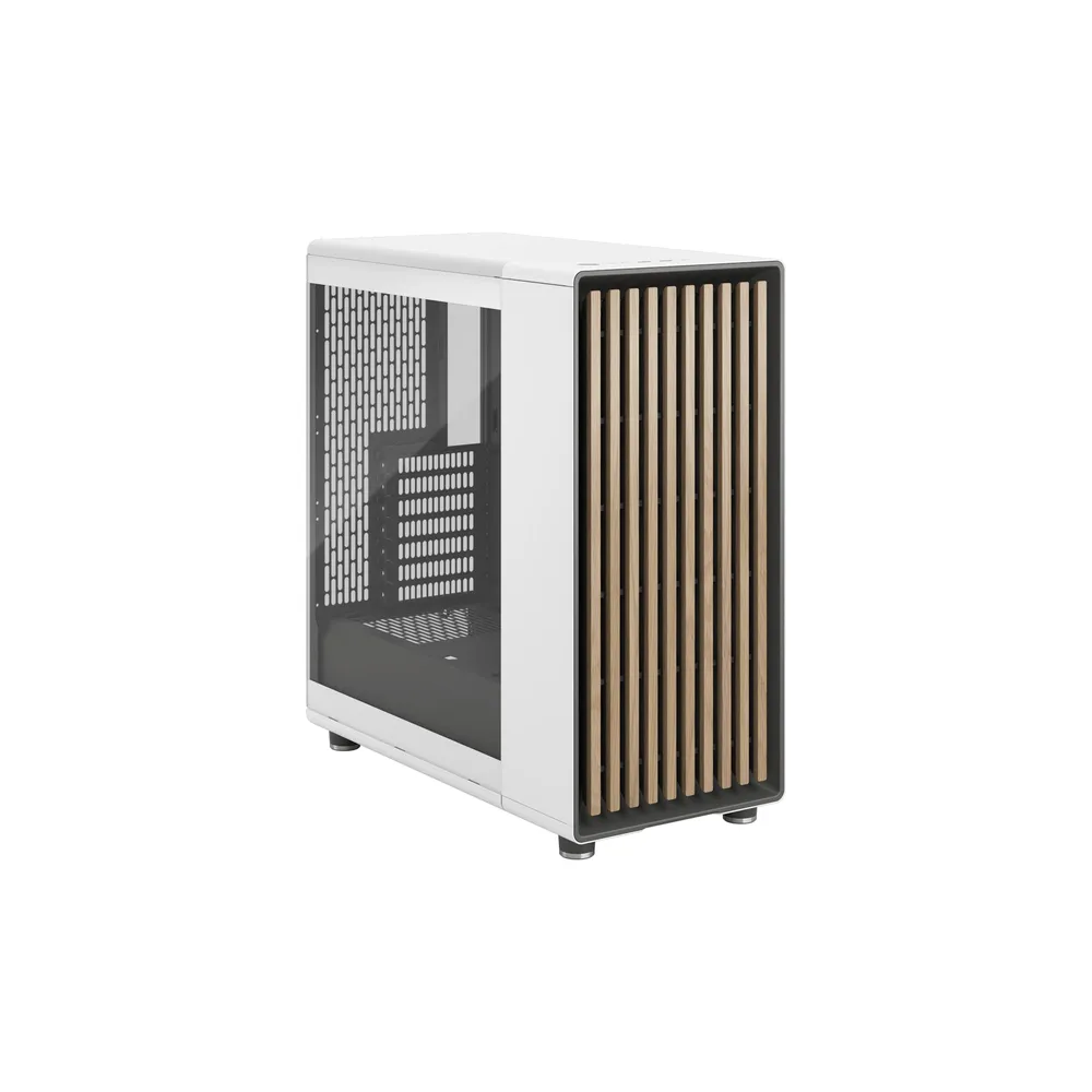 Fractal Design North Chalk White, Seitenfenster, Echtholzfront — фото №0