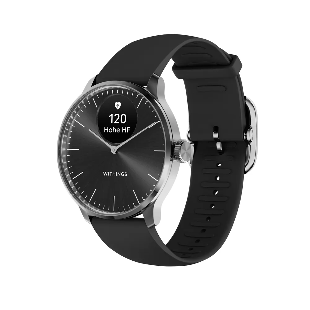 Withings ScanWatch Light schwarz Herzfrequenzmessung, Schlafüberwachung ...