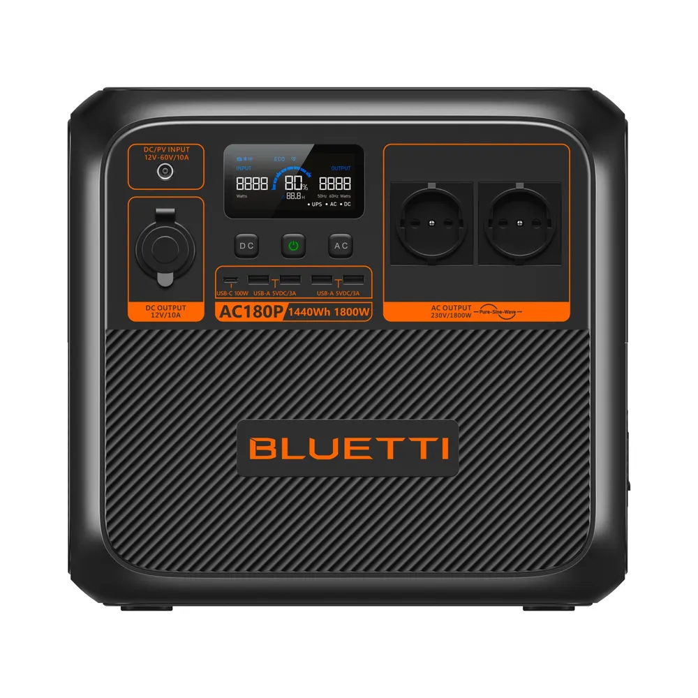 BLUETTI AC180P Solar Portable Power Station