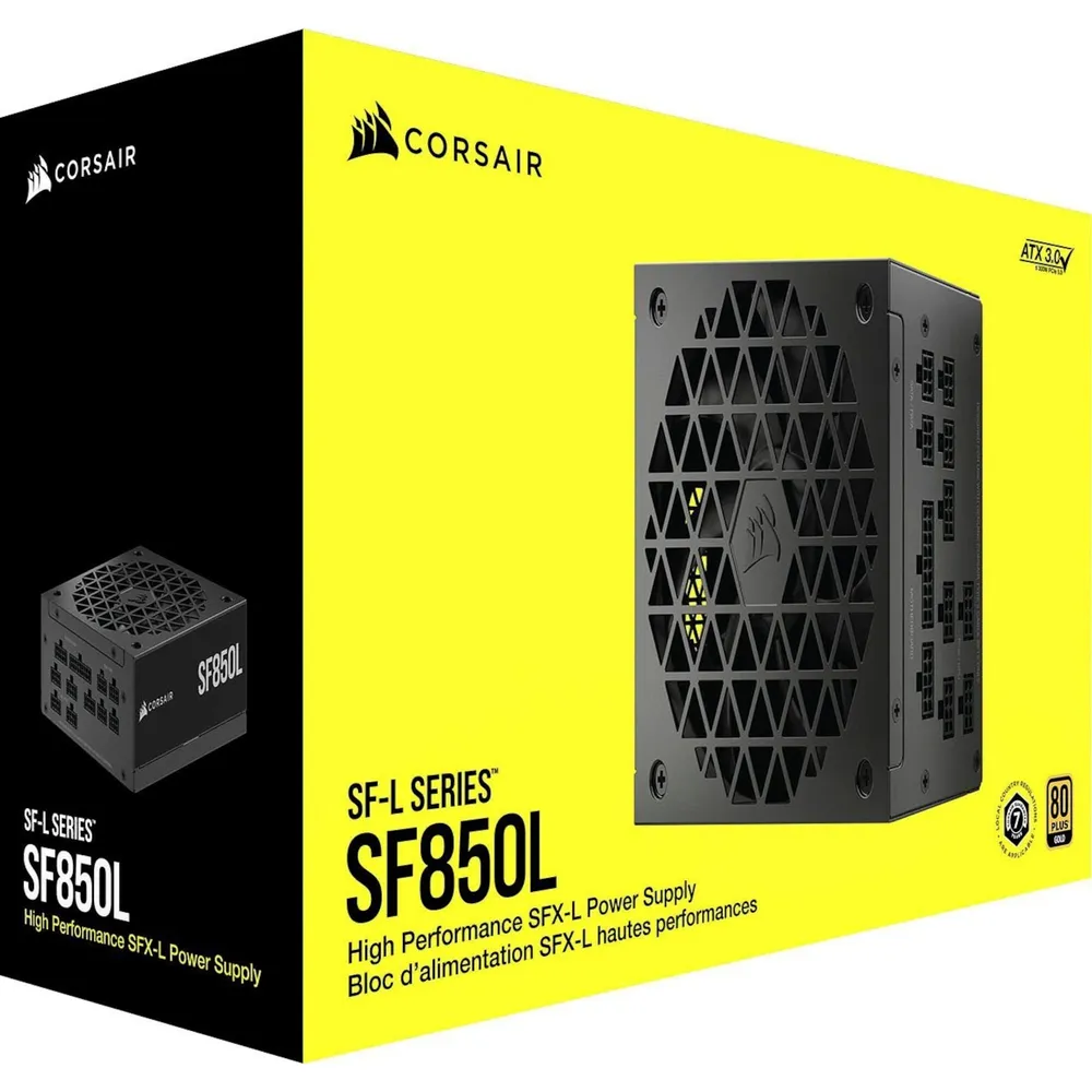 Corsair SF850L 850 Watt SFX Netzteil 80+ Gold ATX3.0 PCIe5.0 vollmodular Buy