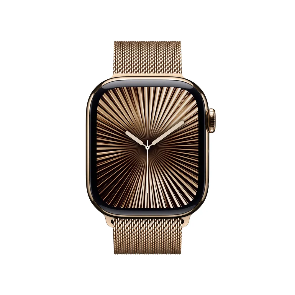 Apple Watch Series 10 LTE 42mm Gold Titangehäuse mit Gold