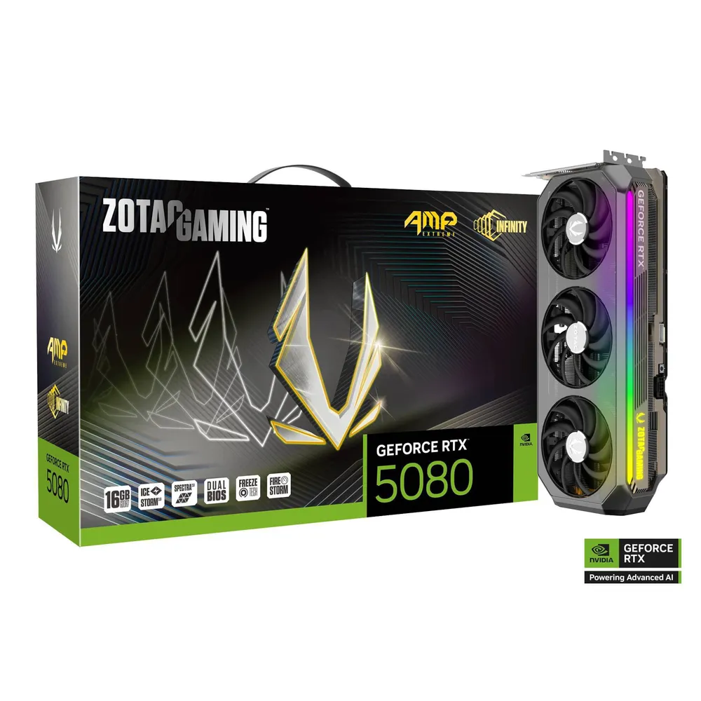 グラフィックボード・グラボ・ビデオカード ZOTAC GAMING GeForce RTX 5080 AMP ZOTAC GAMING GeForce RTX 5080 AMP Extreme INFINITY 16GB GDDR7