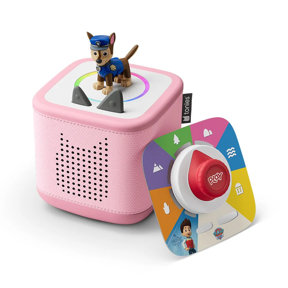 Tonies Toniebox 2 kabelloser Lautsprecher für Kinder pink inkl