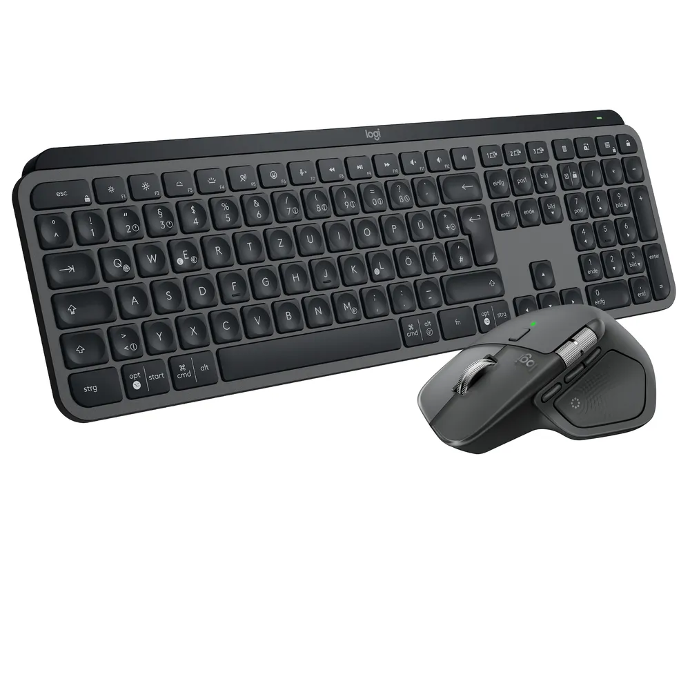 Logitech MX Keys S Combo (2026) für Windows Grafit, Kabellose Maus