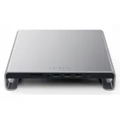 Satechi Aluminum Monitor Stand Hub für iMac space gray