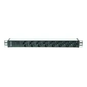 DIGITUS DN-95410 Rack-Steckdosenleiste 2m Zuleitung IEC C14 Stecker