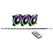 Inter-Tech Argus RS04 - RGB-Set RGB-LED-Stripe LED addressierbar inkl. Funktfernbedienung