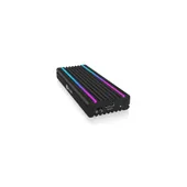 ICY BOX IB-1824ML-C31 M.2 PCIe SSD, mit Beleuchtung, USB 3.1 (Gen 2) Type-C, M-Key