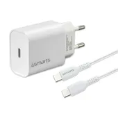 4smarts Schnelllade-Set 20W mit 1.5m USB-C zu USB-C Kabel